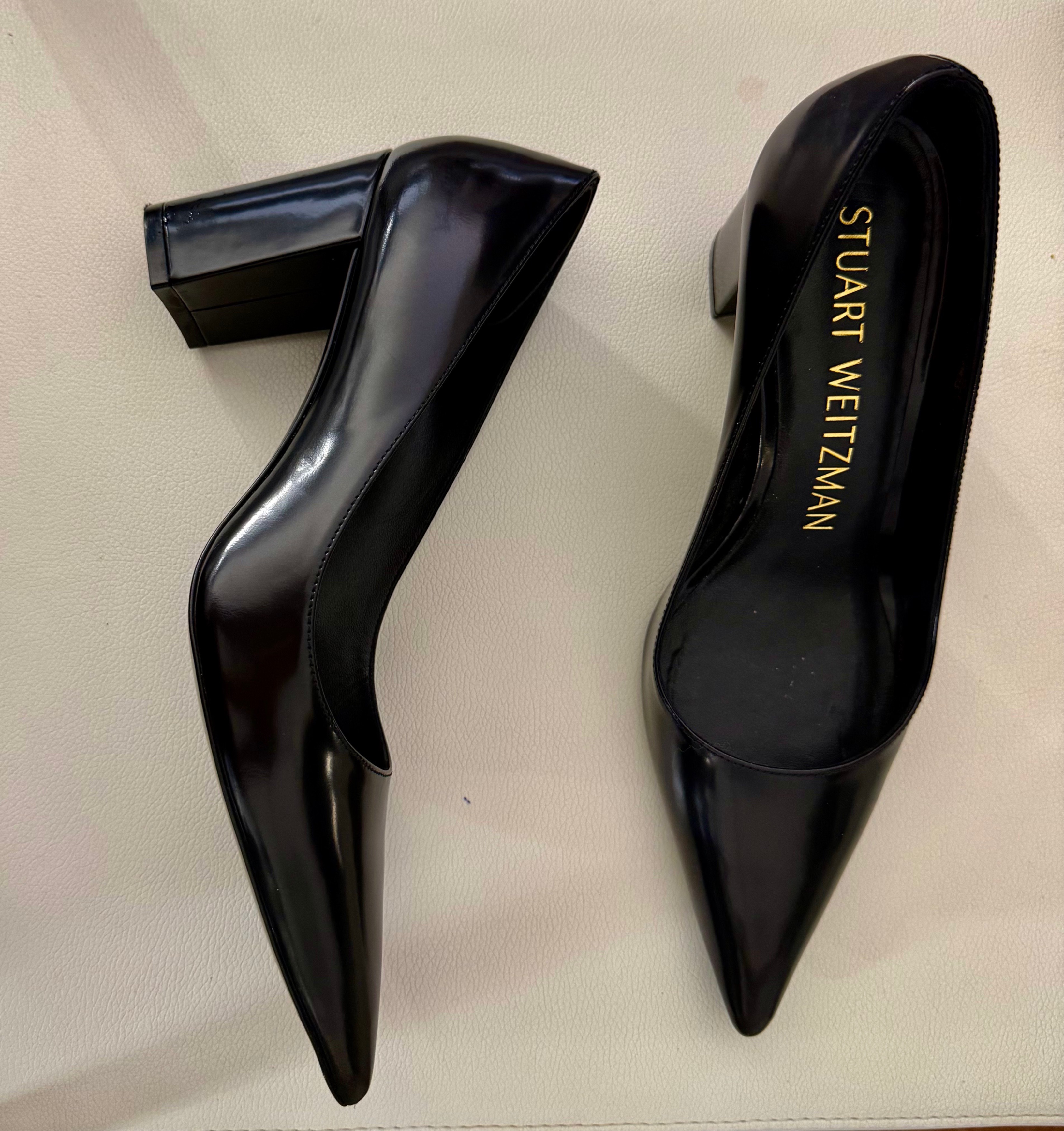 Stuart Weitzman Black Leather Pumps - photo 2
