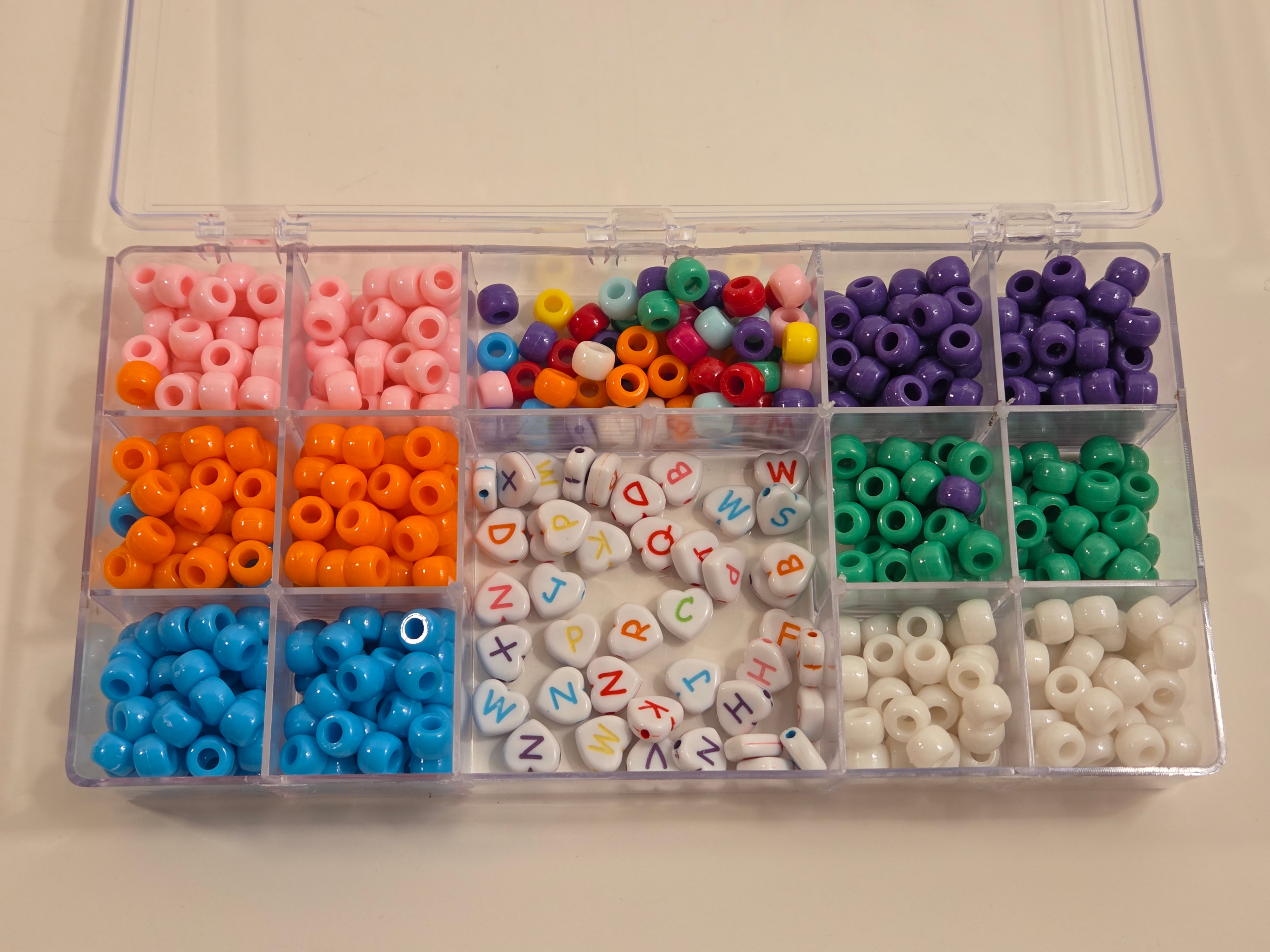 Pony Beads & Alphabet Hearts – Organizer Kit