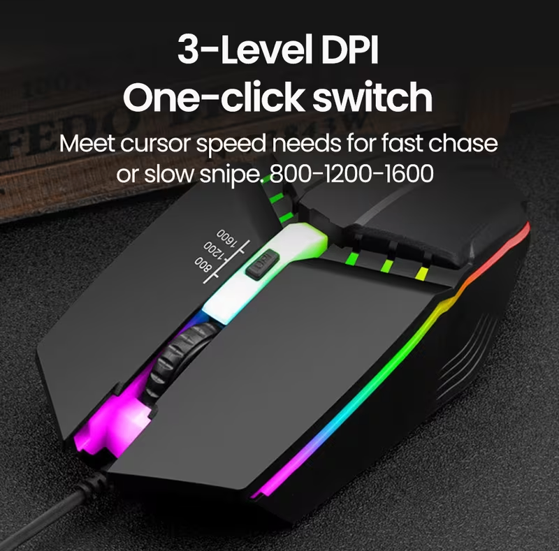 [Gaming Mouse] LED Luminous Backlit USB Wired Gaming Mouse - photo 5