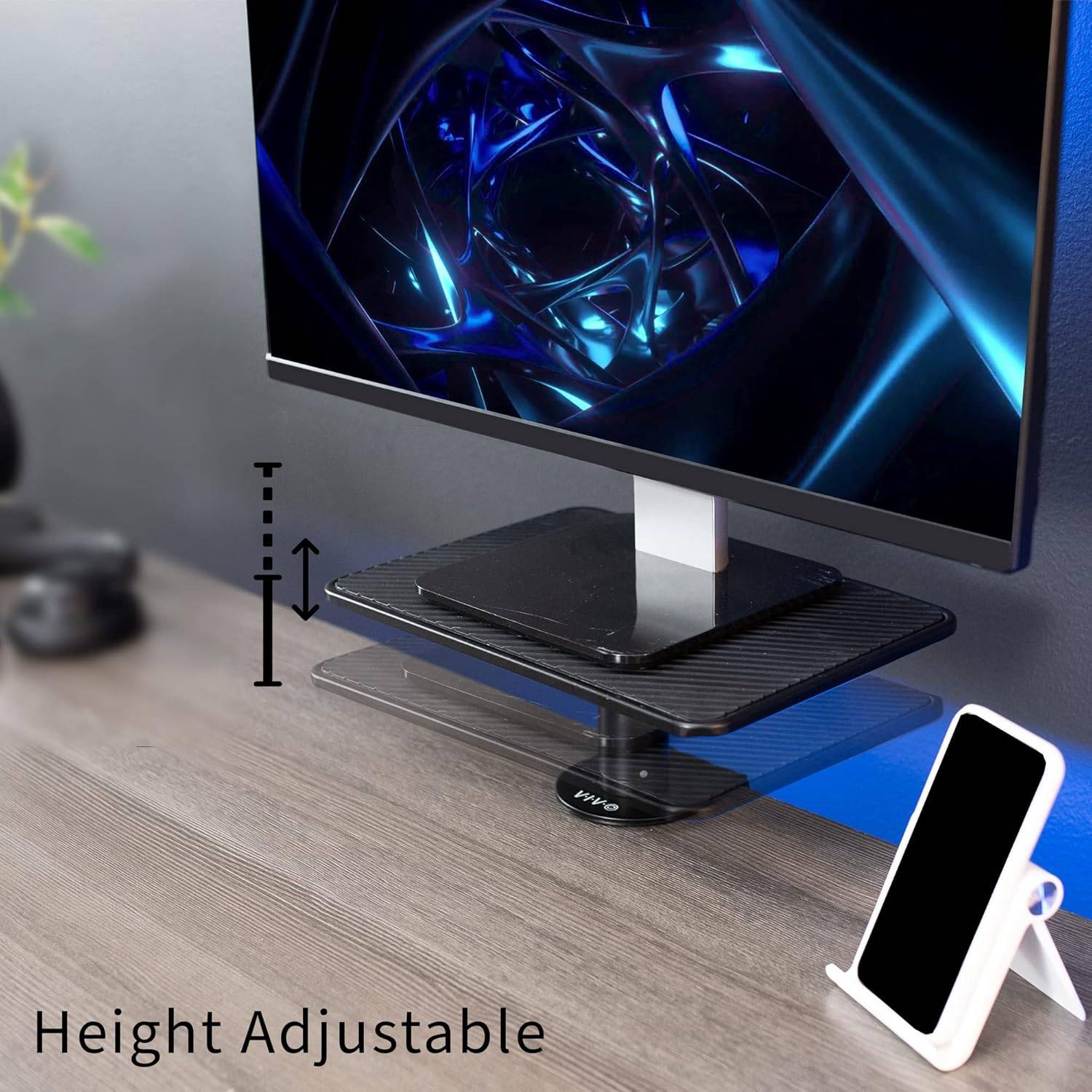 New VIVO Clamp-On Height Adjustable Computer Monitor/Laptop Rise - photo 4