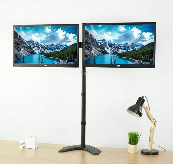 New VIVO Dual Monitor Extra Tall Stand - 40"Pole