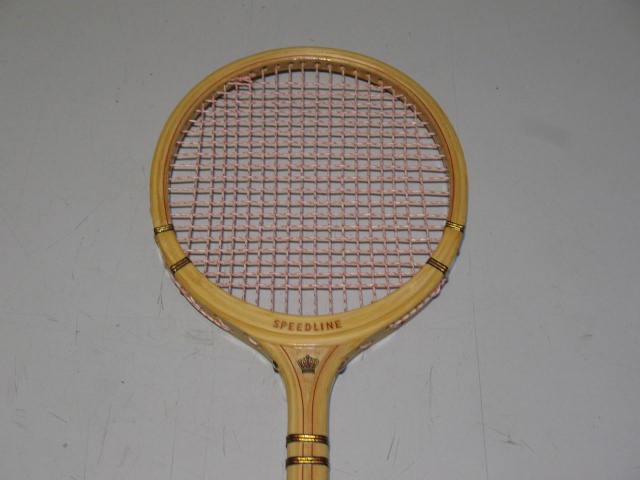 Vintage Slazenger Speedline Wooden Squash Racket, LIKE NEW - photo 2