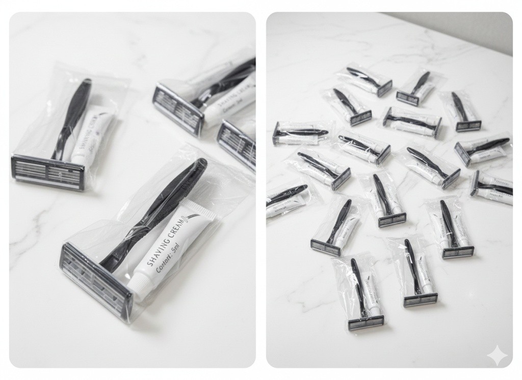 Disposable Razor & Shaving Cream Packs – 22 Packs!