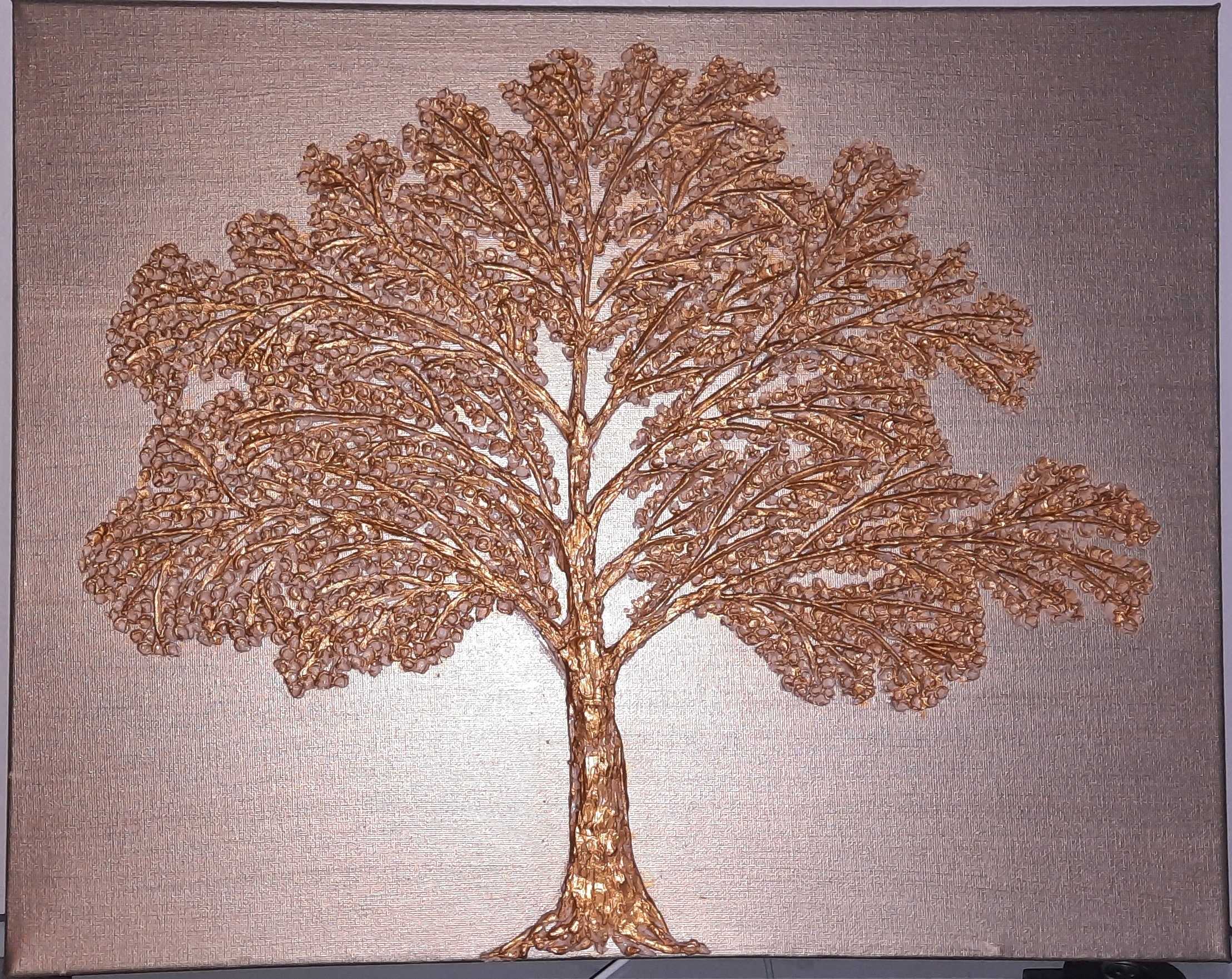 Tree - 3D Textured wall art painting on canvas.Abstract wall art - photo 3