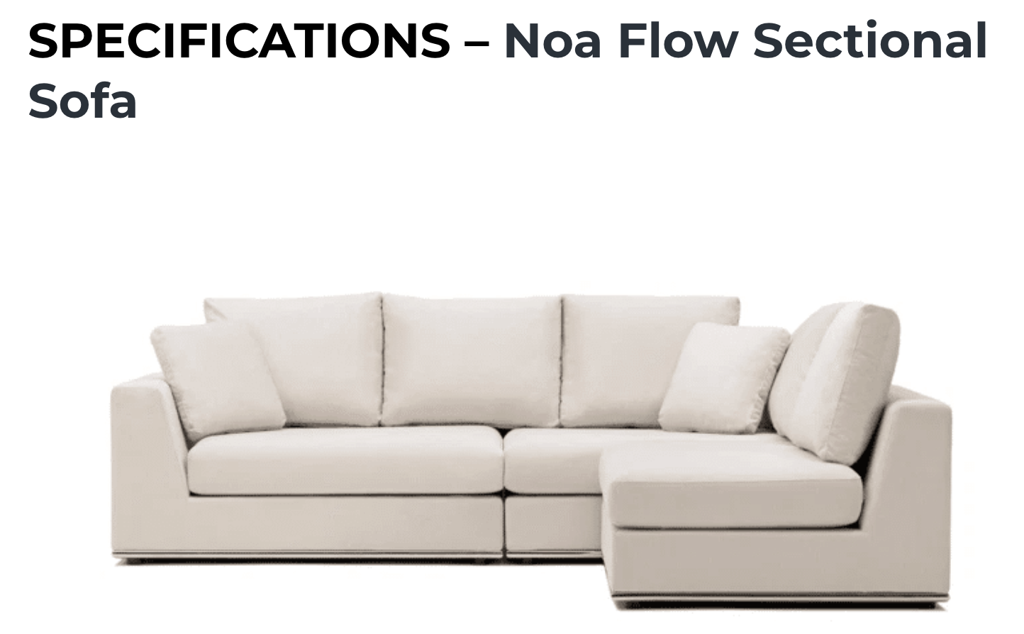 3 Sectional Sofa - Noa Home - photo 2