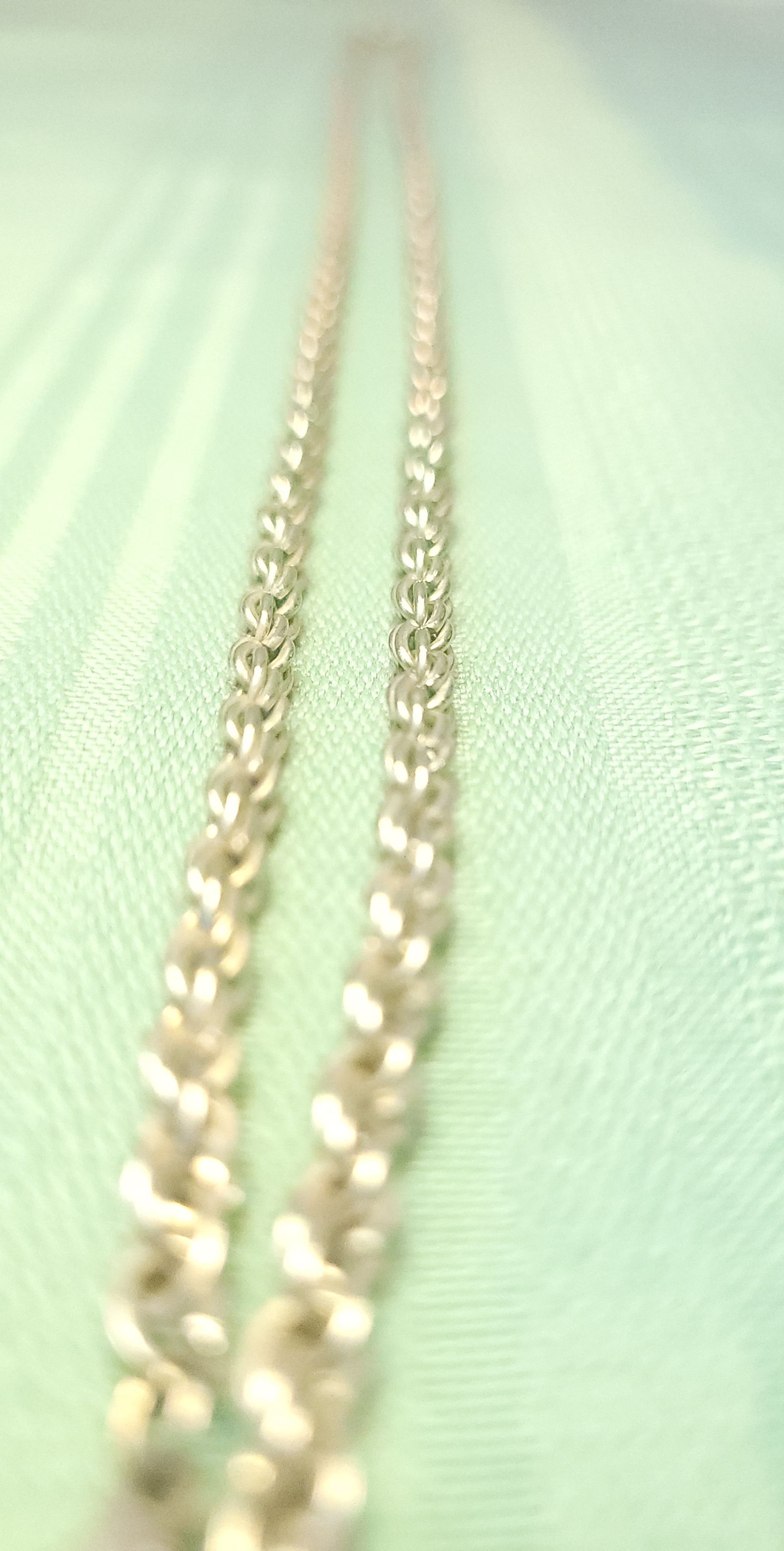 24" Silver Tone Diamond-Cut Rope Chain Necklace 4mm Unisex Retro