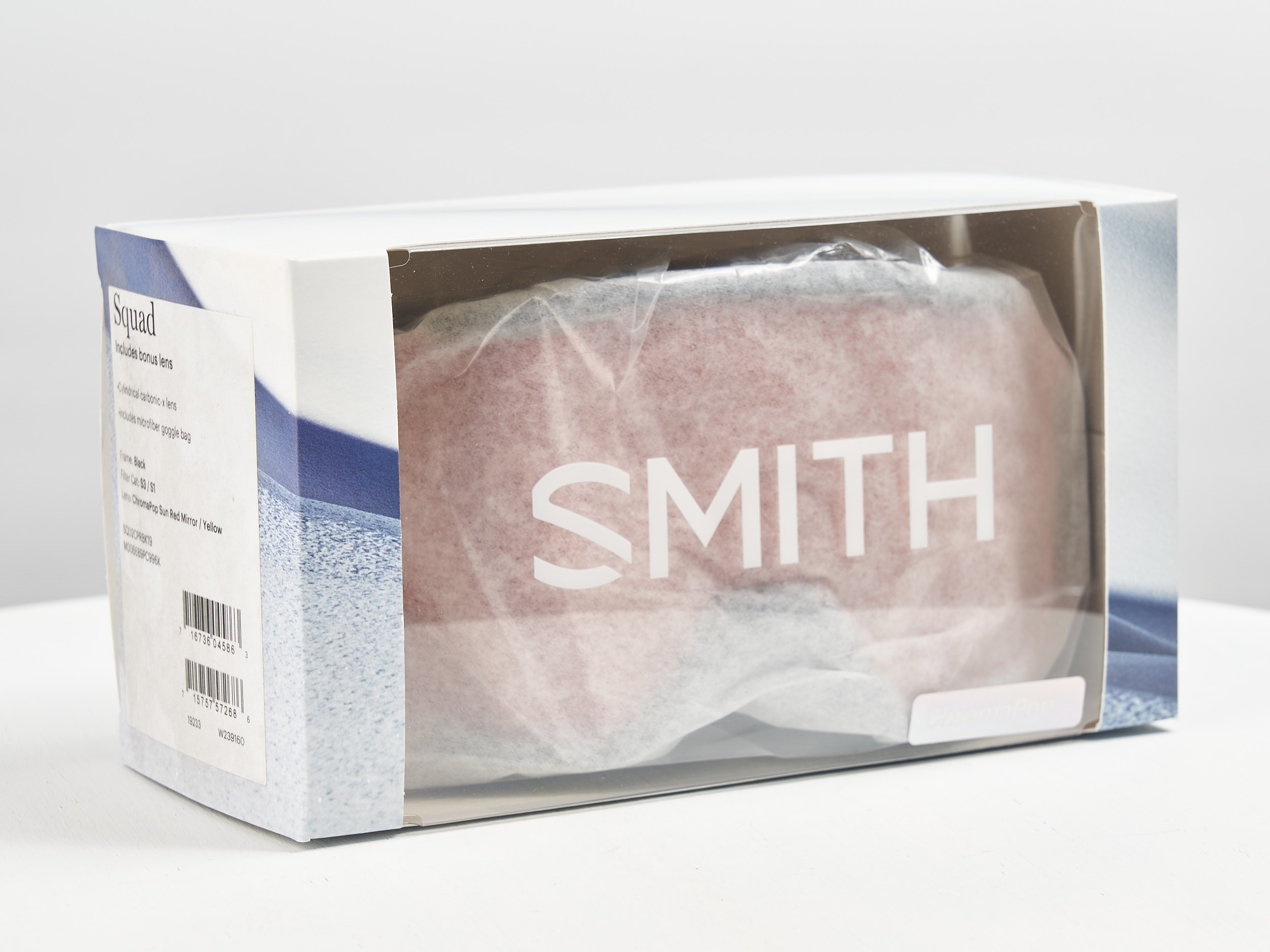 Smith Squad Black Ski Goggles | ChromaPop Sun Red Mirror - photo 3