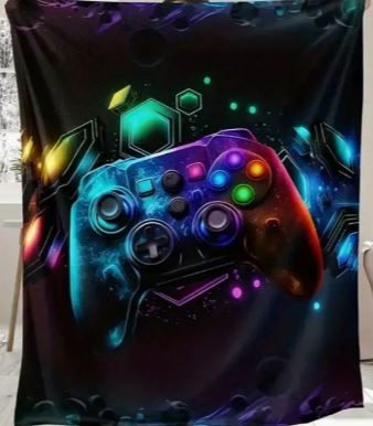 Gaming Controller Fleece Blanket