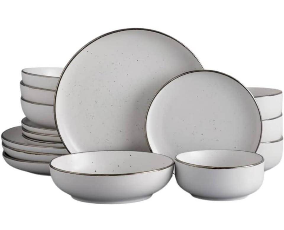 White 16 pcs dinner set-Stoneware
