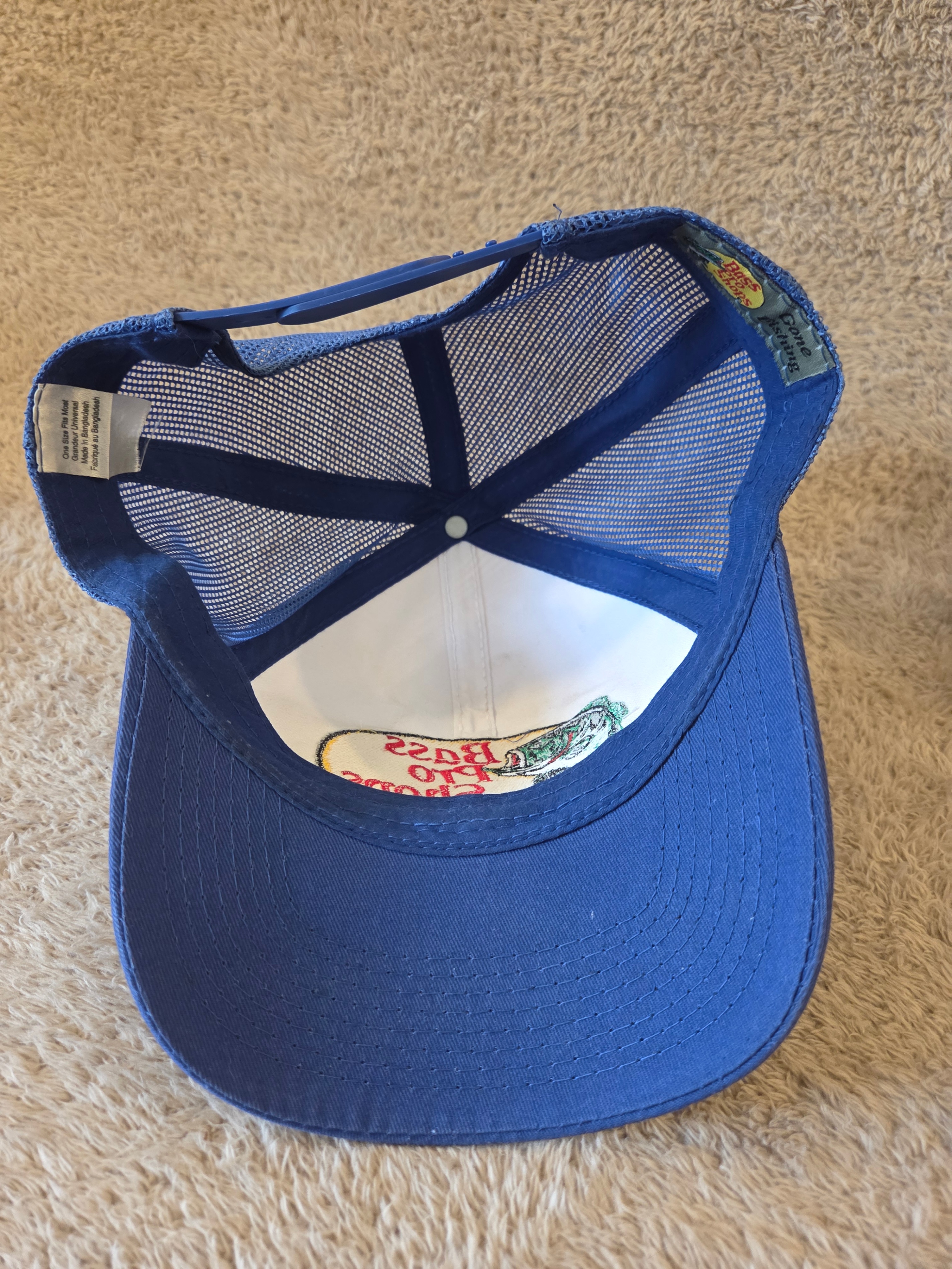 Bass Pro Shops Trucker Hat, Blue/White Snapback - photo 3