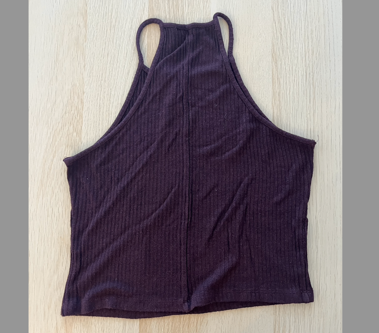 Maroon Cropped Tank Top - photo 2