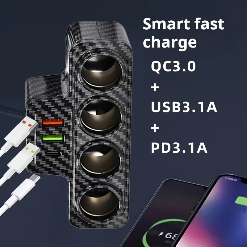 Multi-function Interface High-power Car Charger - photo 3