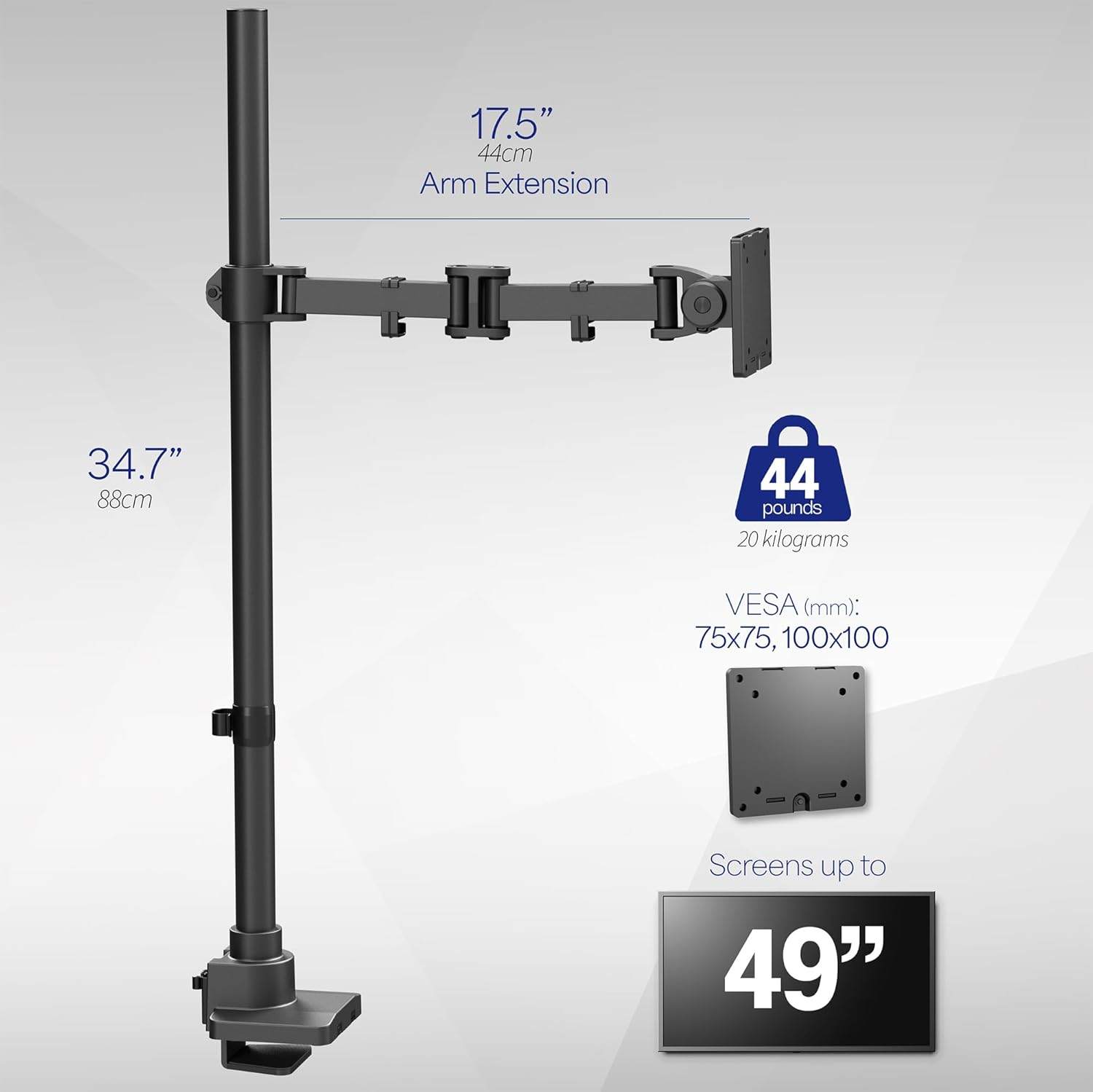 New  VIVO Single Ultra-Wide Monitor Extra Tall Desk Mount - photo 4