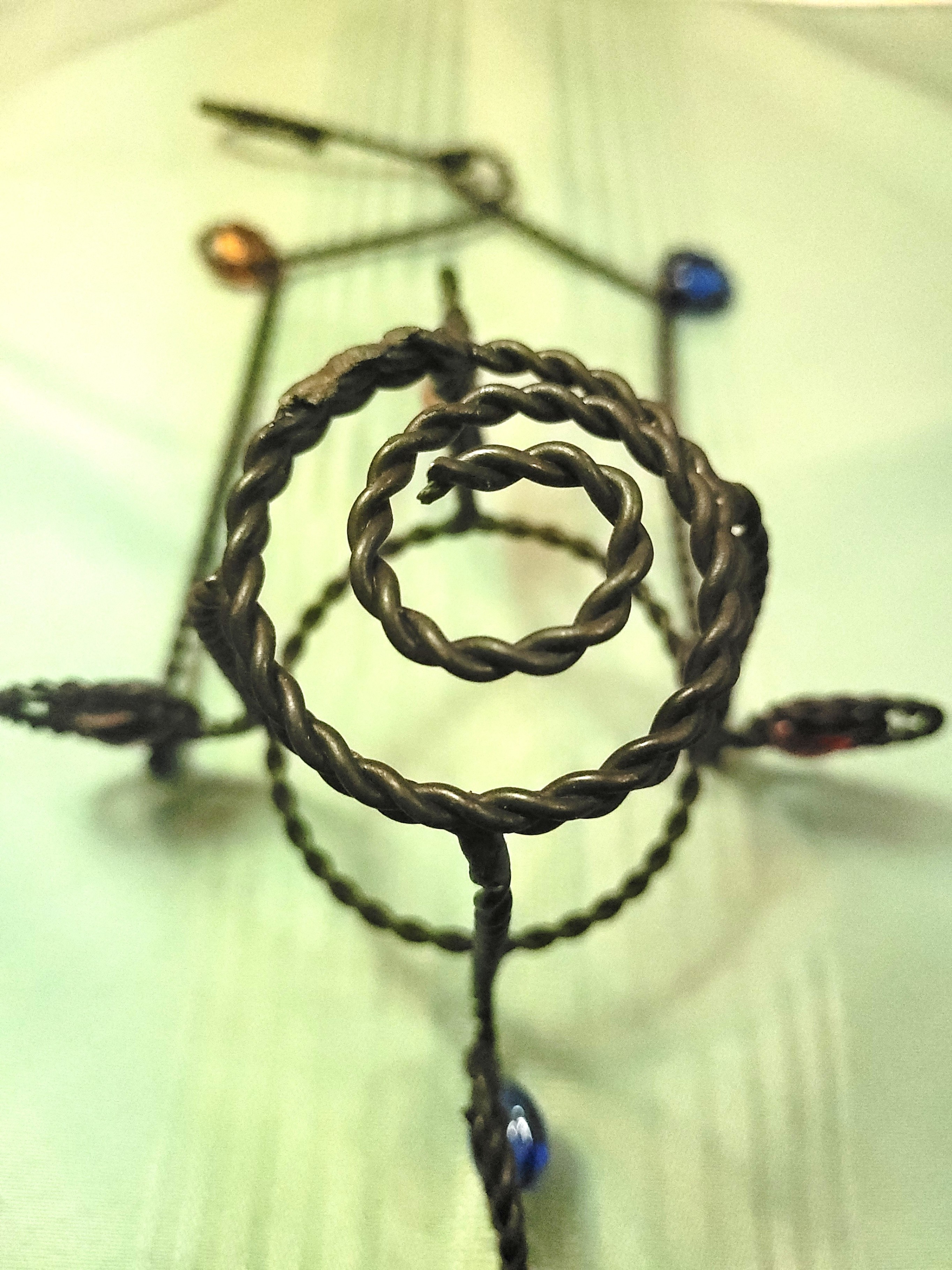 Vintage Boho Twisted Wire Wall Hanging Votive Holder - 15" - photo 5