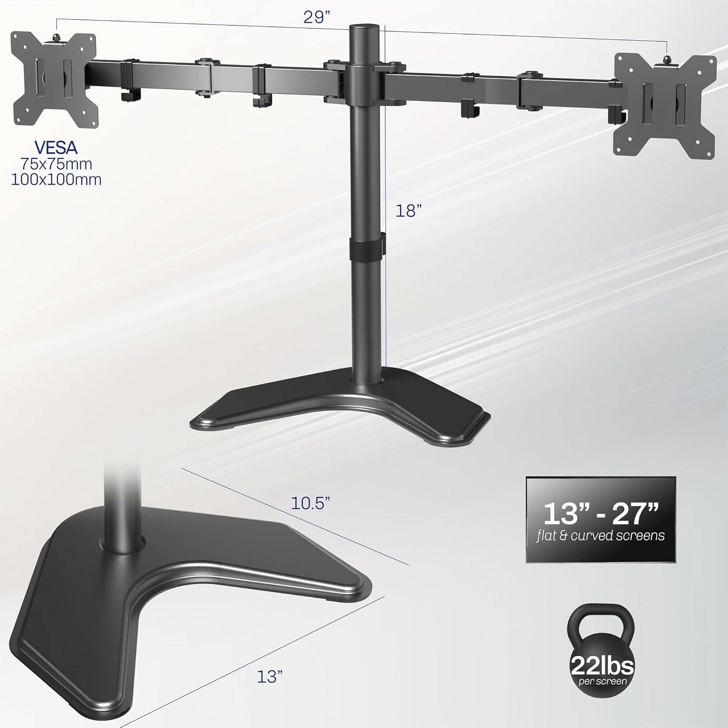 New Dual Monitor Stand - 13-27 inch Screens - photo 2