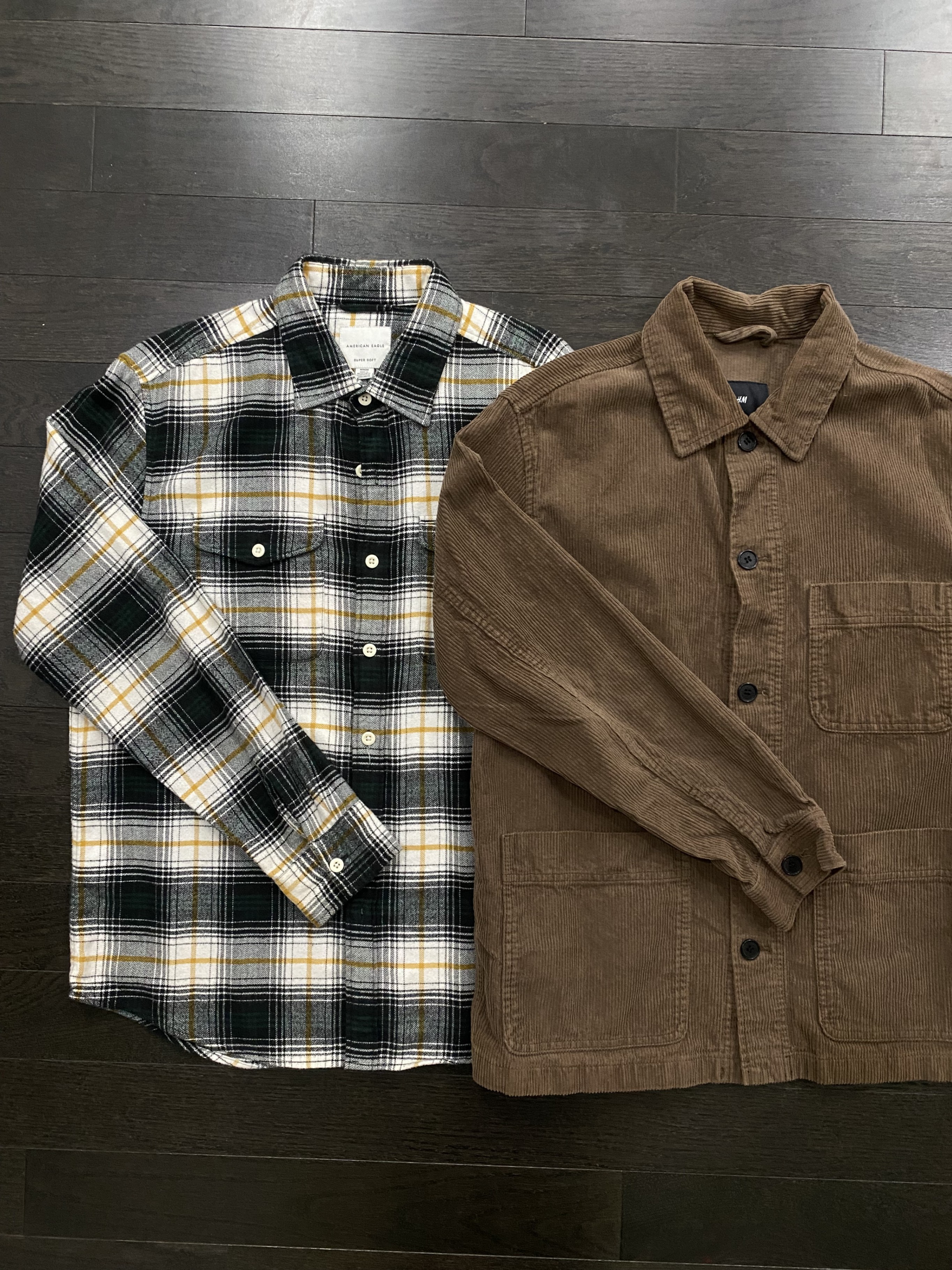 Men’s Flannel + Corduroy Overshirt – Bundle Deal