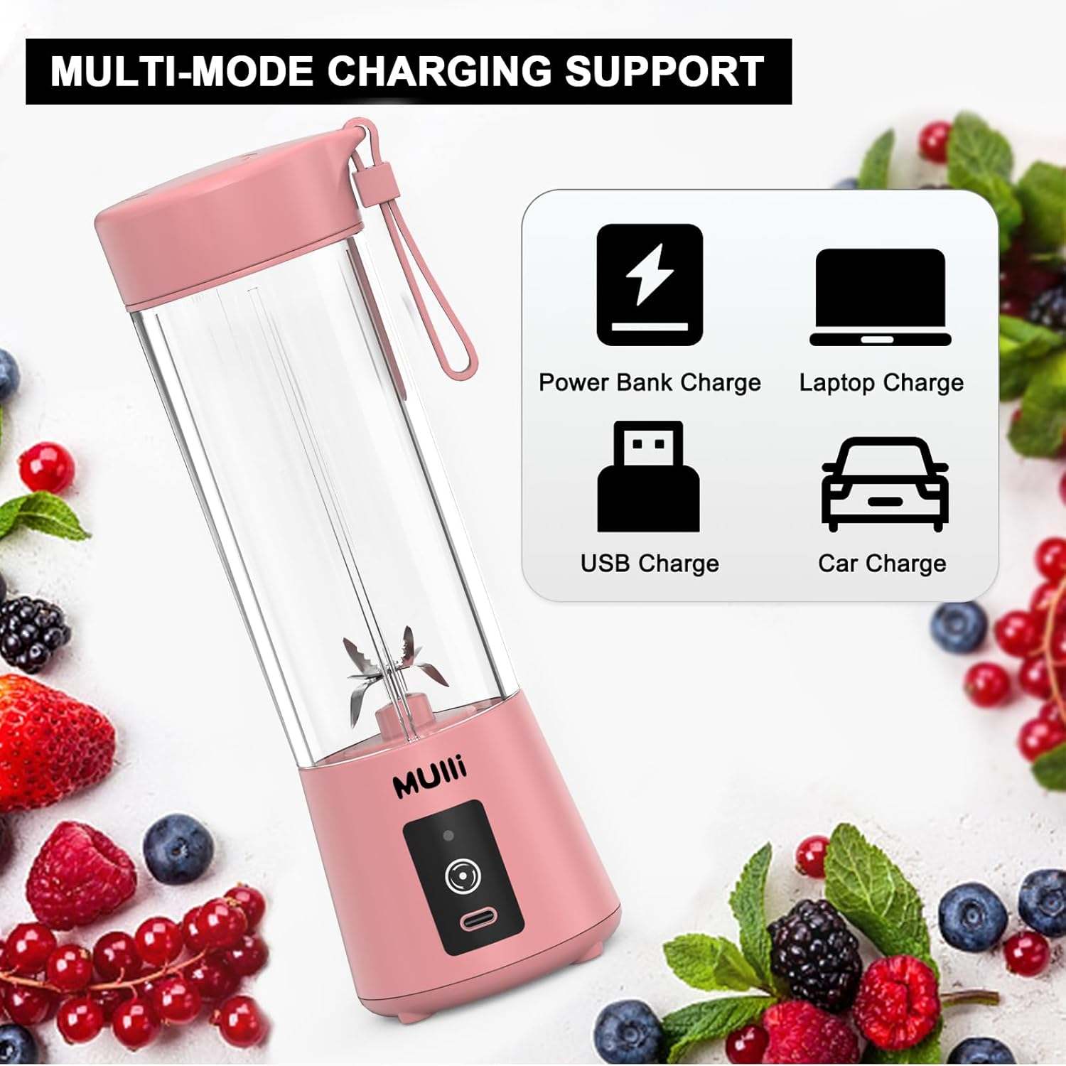 Mulli Portable Blender - Pink (NEW in BOX) - photo 5