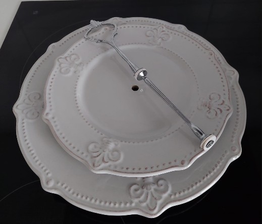2-Tier Porcelain Serving Dish (White) - photo 2
