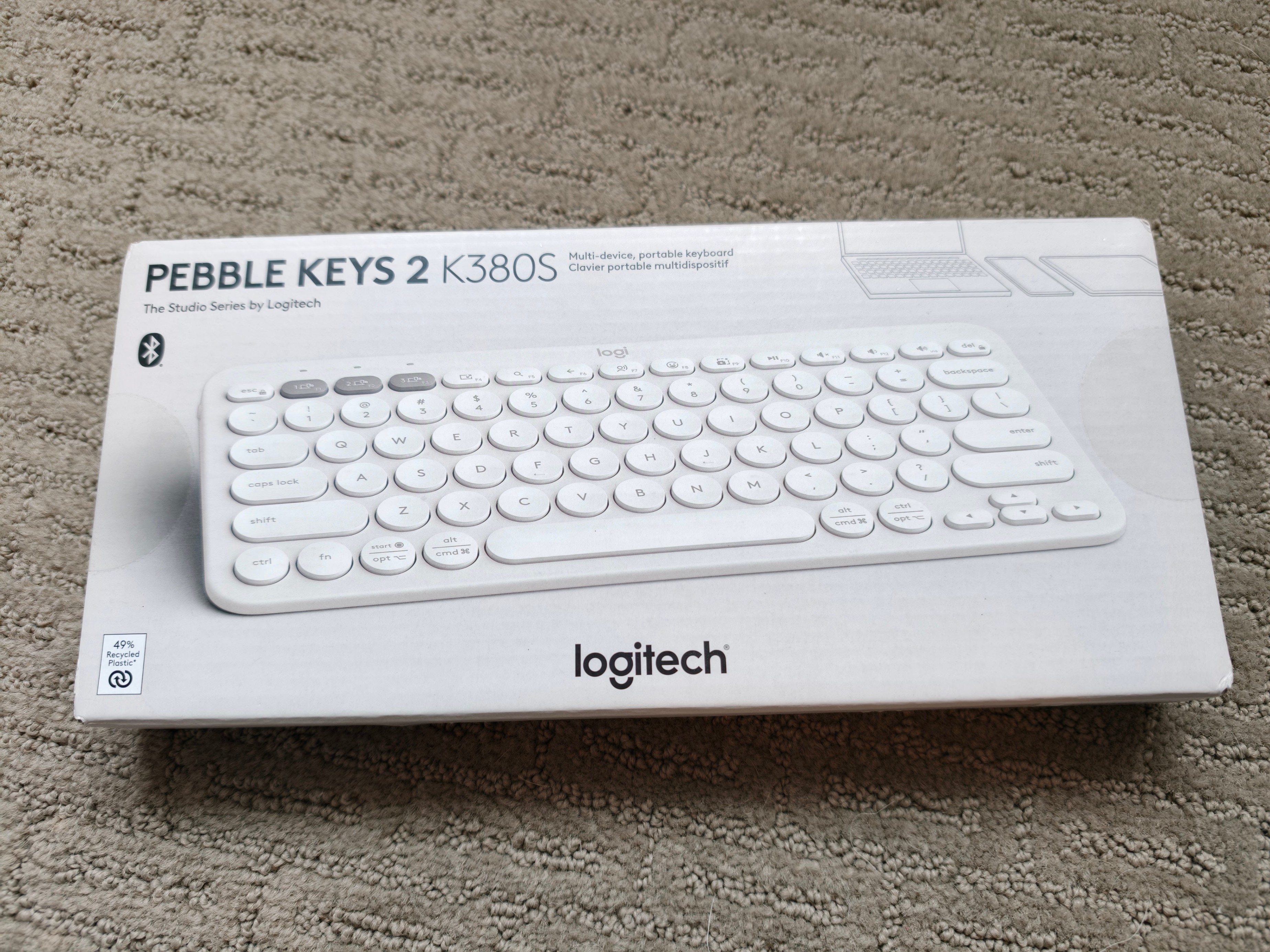 Logitech Pebble Keys 2 Keyboard - White