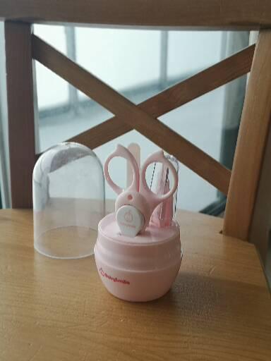 BabySmile Nail Care Set Pink scissors clippers nail file - photo 2