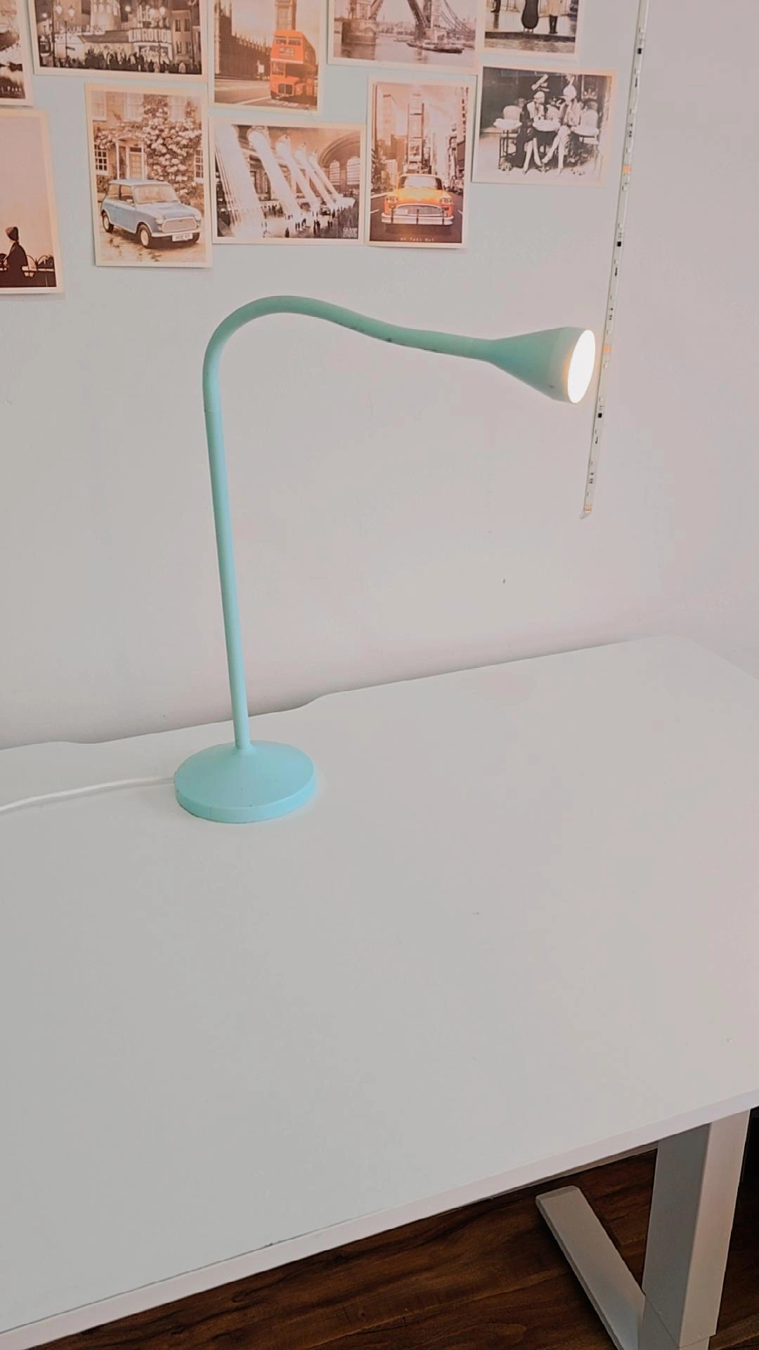 Ikea Light Blue Gooseneck Desk Lamp