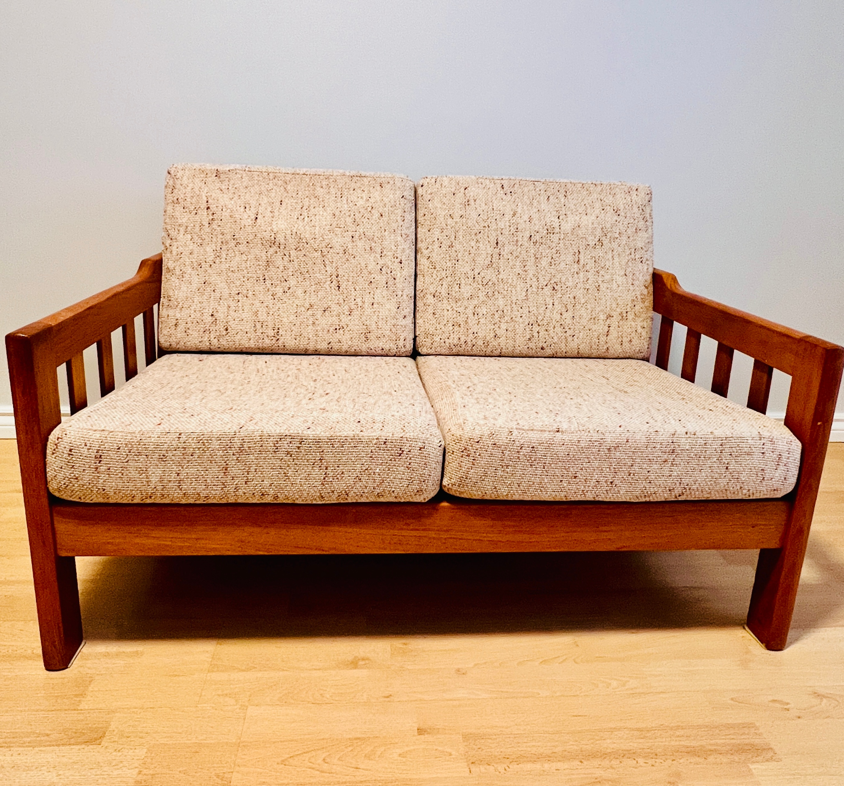 Solid Wood Love Seat Sofa