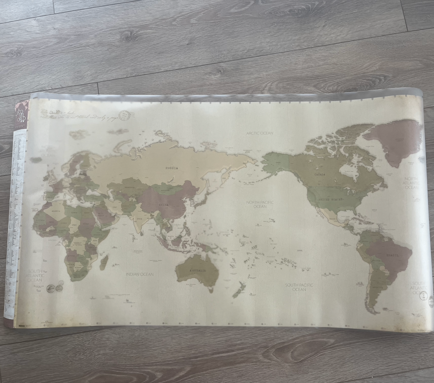 [NEW] Korean Vintage Neutral Minimalist Travel Map