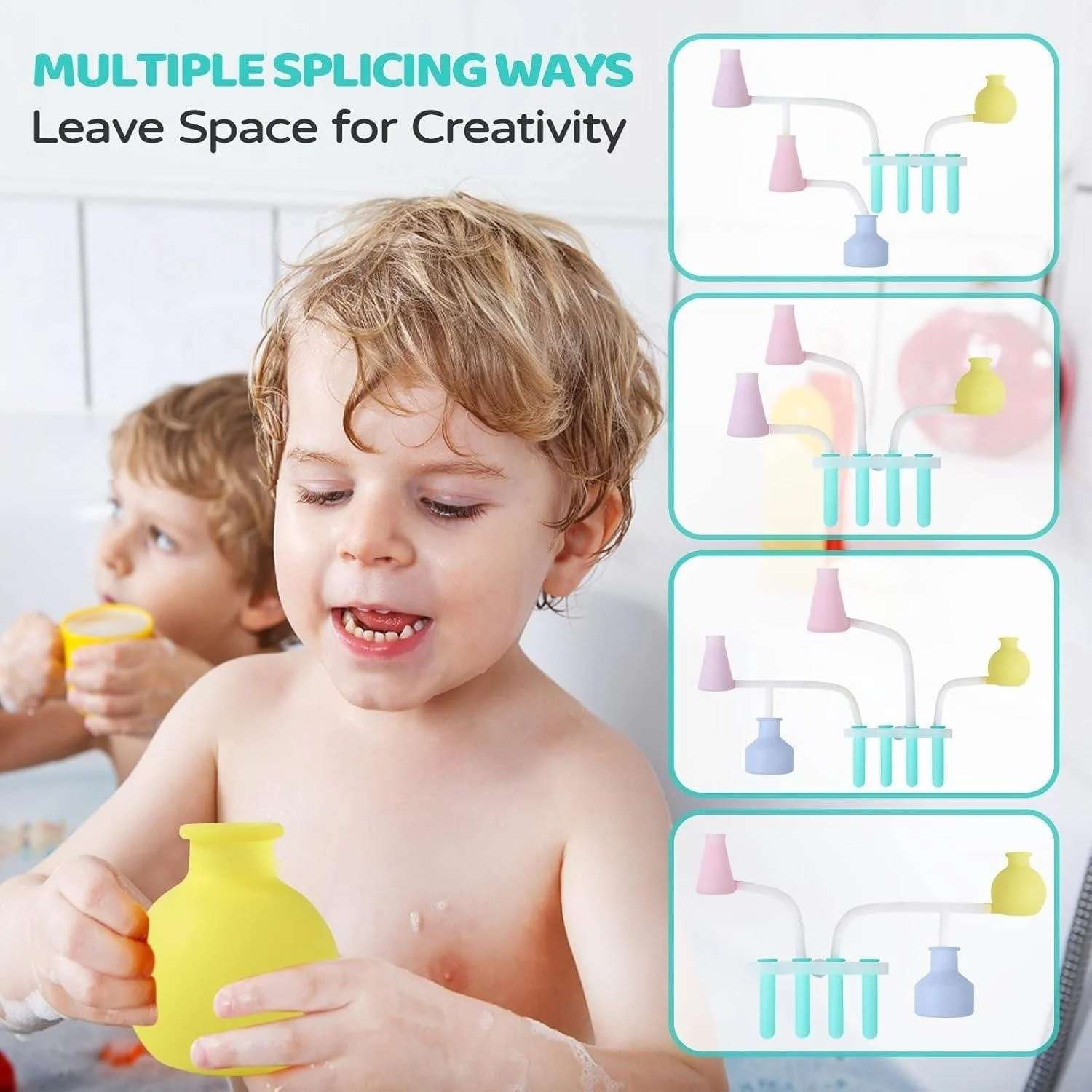 *Brand New* Toddlers Bath Toys Soft Silicone, Waterfall Set STEM - photo 5
