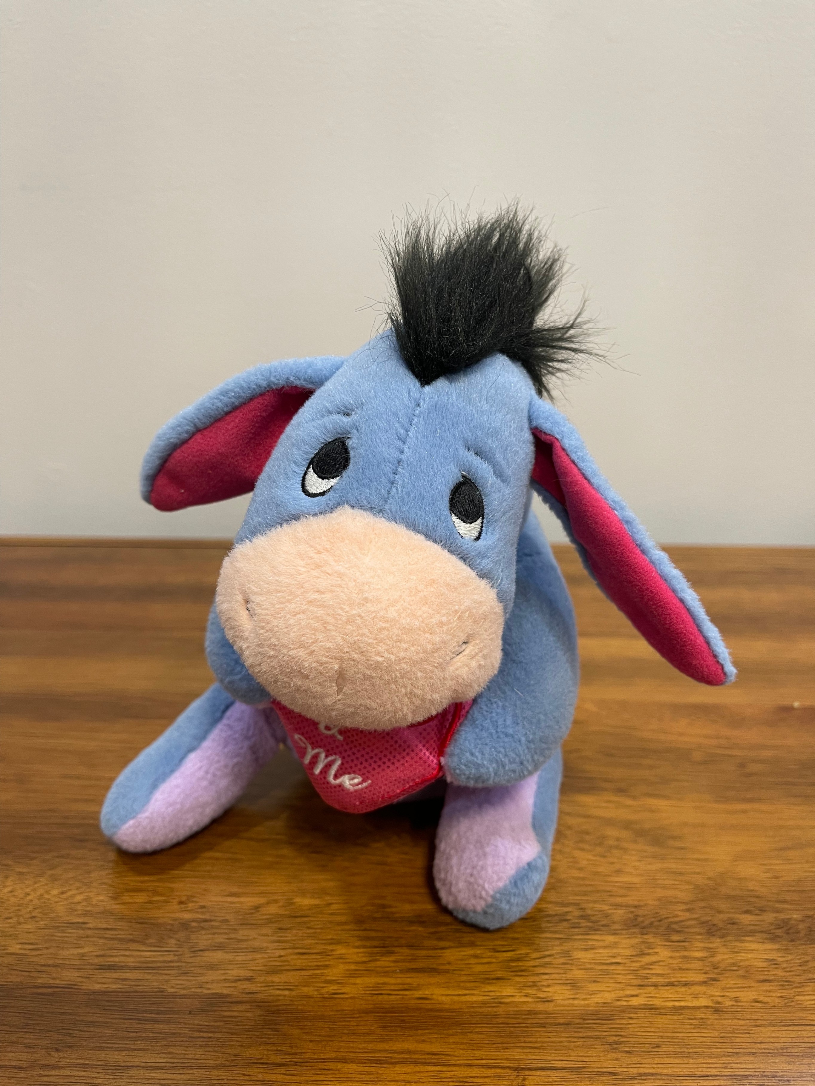Disney Eeyore Plush Stuffed Animal You & Me Heart Valentine