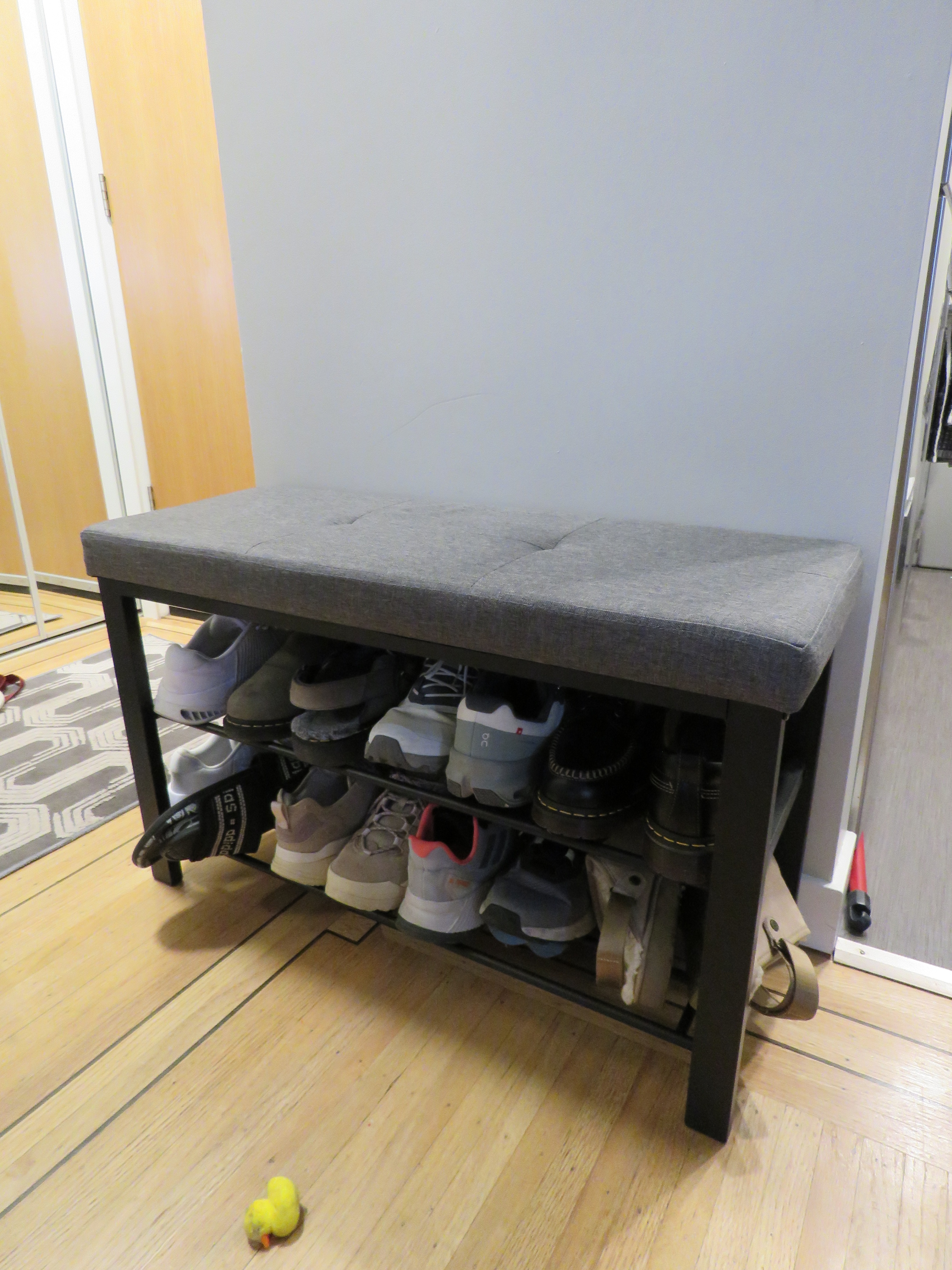 Shoe Storage Bench - With Shelves