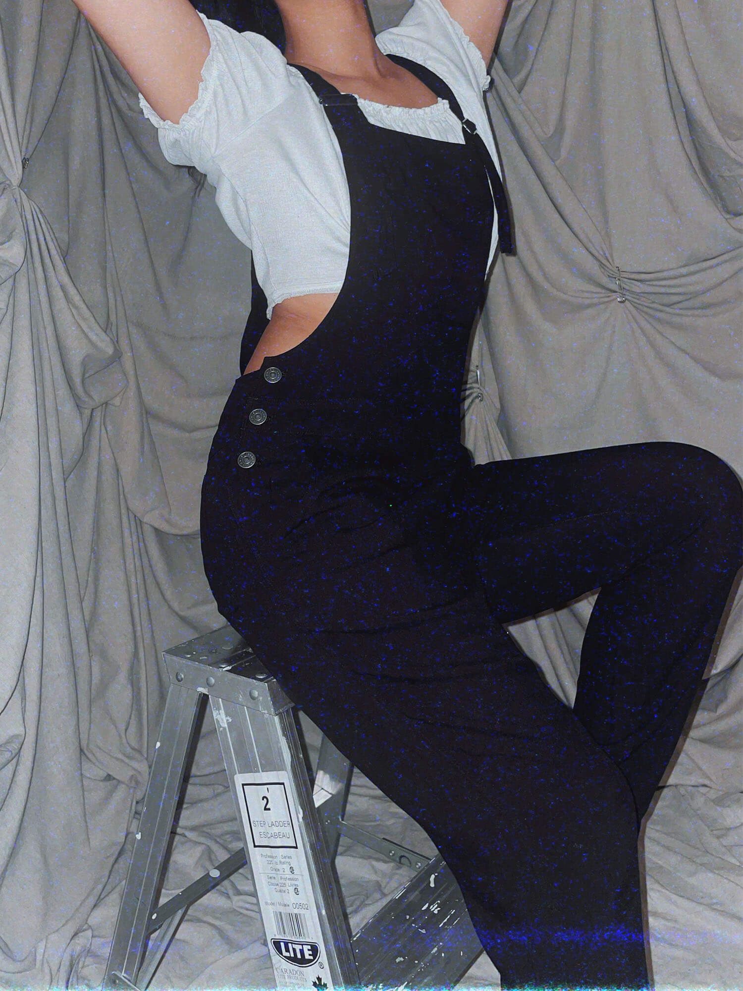 Intern Overalls * Black soft onesie pants - photo 3