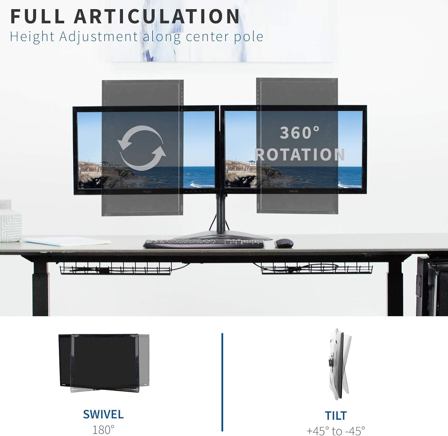 New VIVO Dual Monitor Desk Mount Stand - photo 5