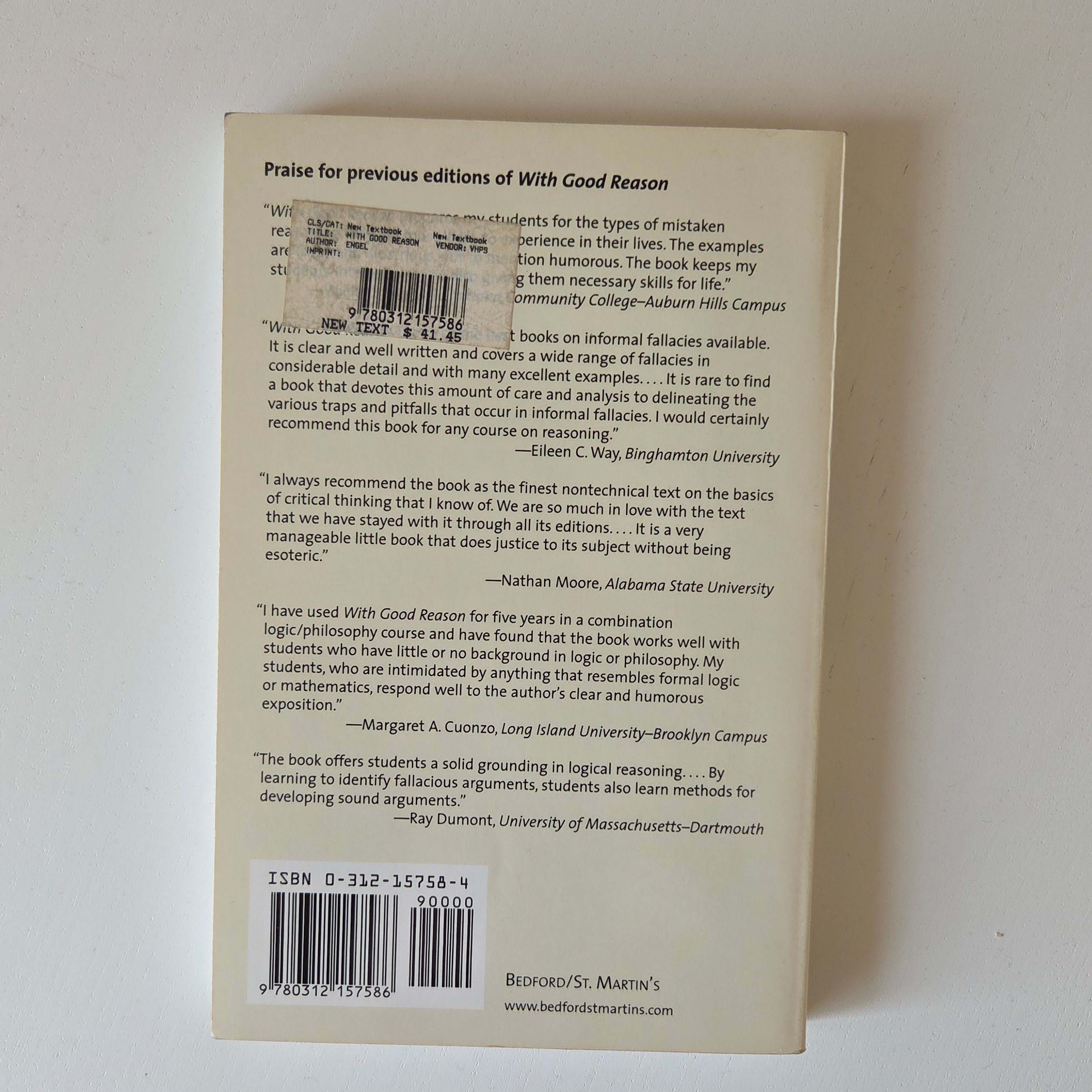 With Good Reason - Intro to Informal Fallacies 6th Ed - photo 2