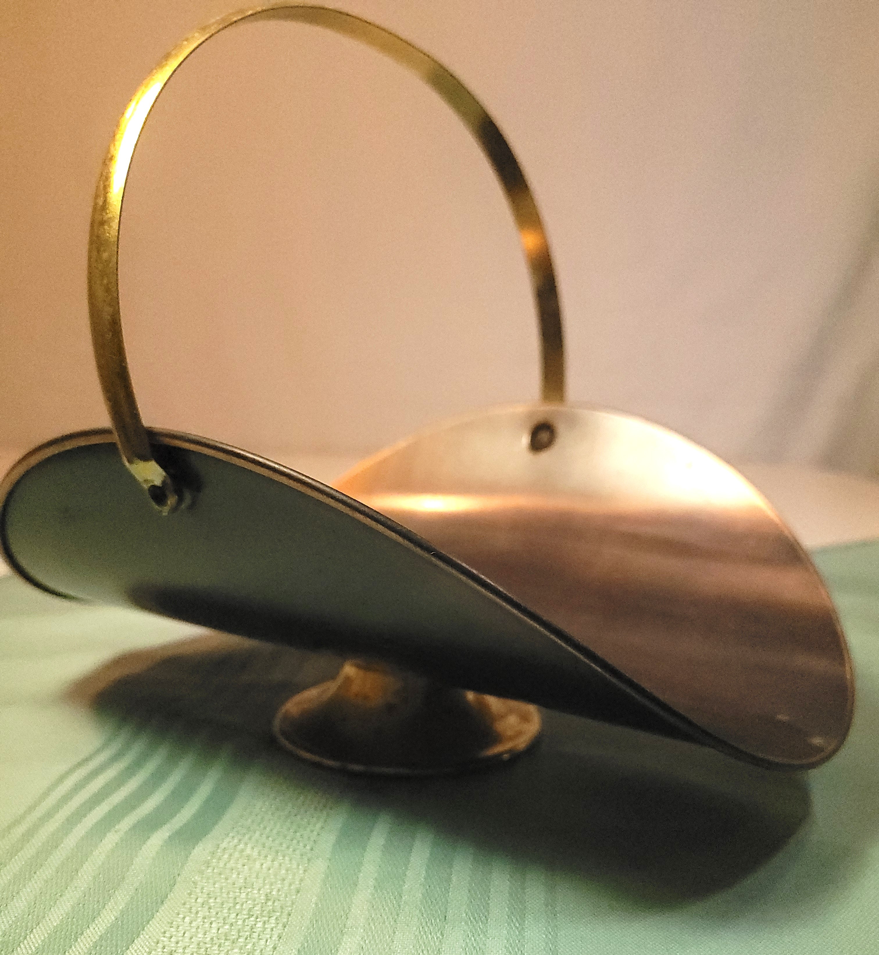 1960s Pair Dutch Copper Brass Coal Scuttle Buckets Vintage - photo 5