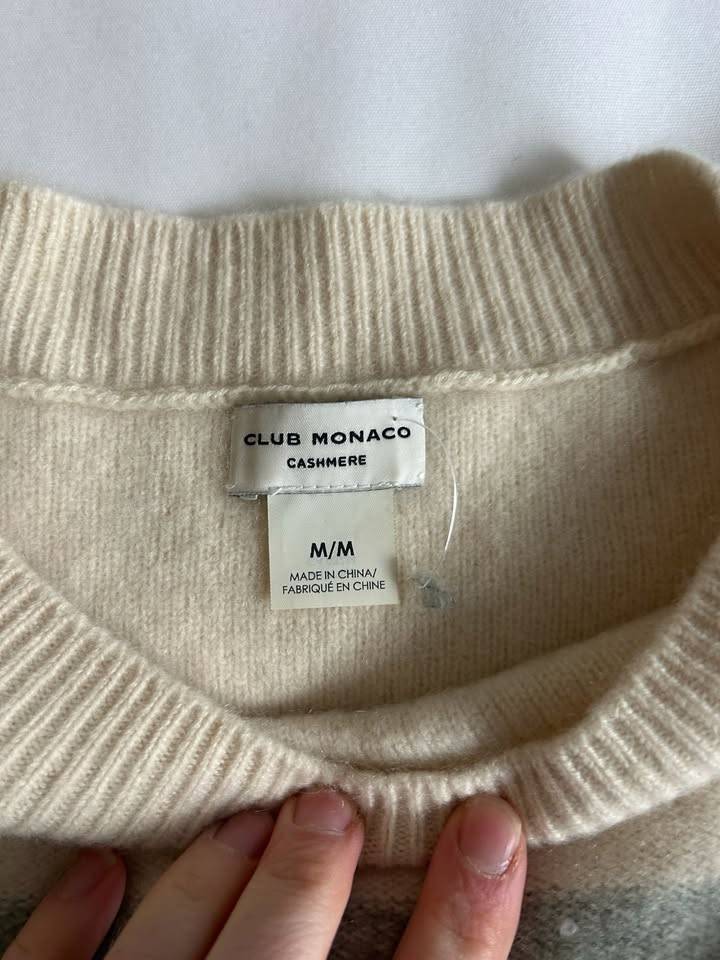 Club Monaco Cashmere Boatneck Sweater, Sea Glass Green (Size M) - photo 5