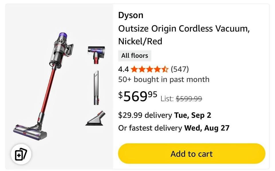 Dyson Outsize V11 Vacuum. Great condition! - photo 3