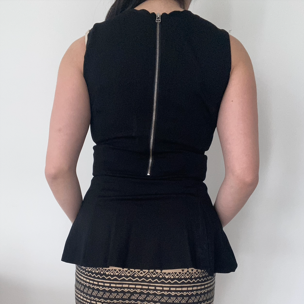 Black Aritzia Peplum Top - photo 3