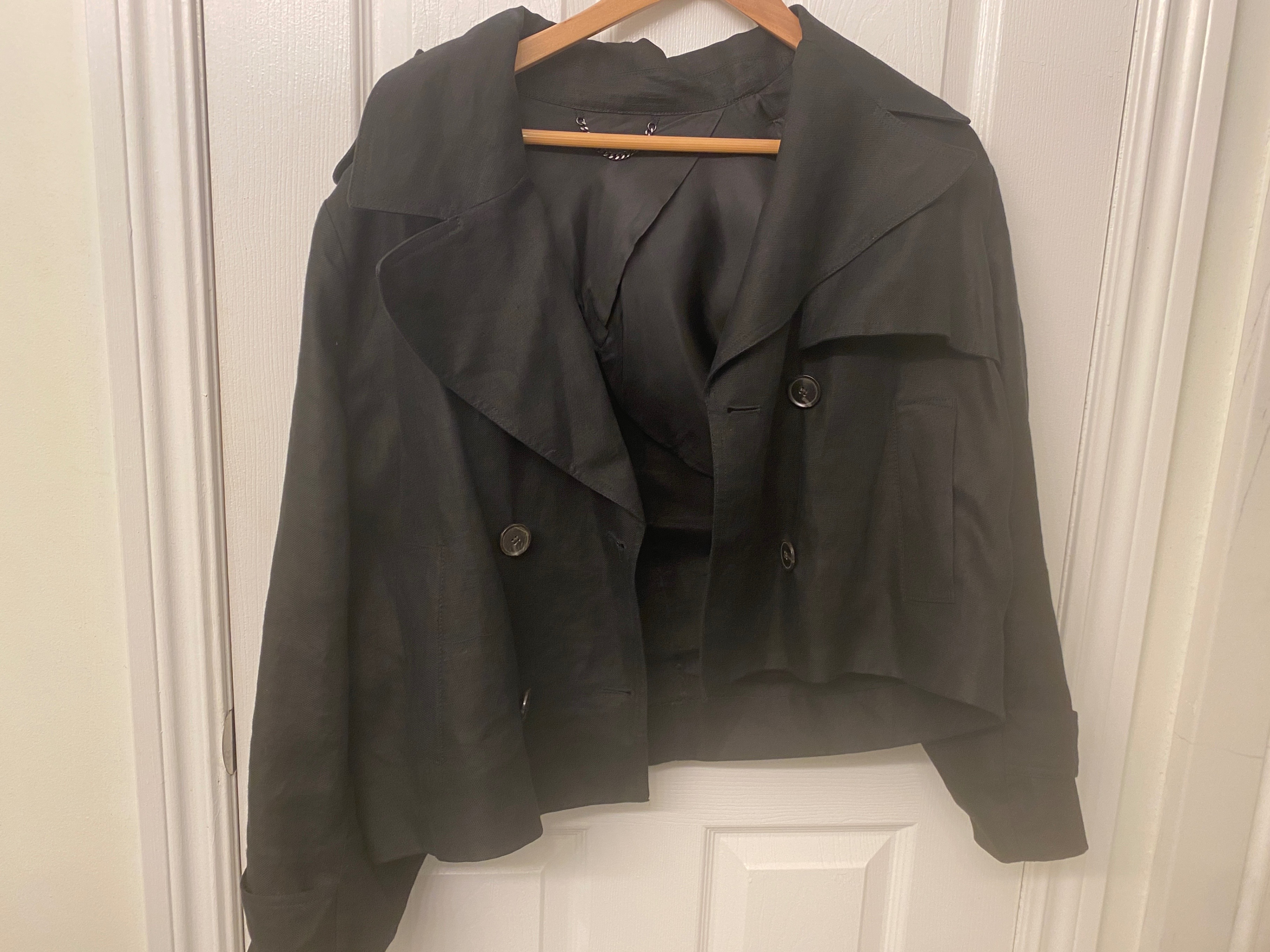 Banana Republic Black Trench Coat