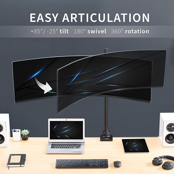New  VIVO Single Ultra-Wide Monitor Extra Tall Desk Mount - photo 5