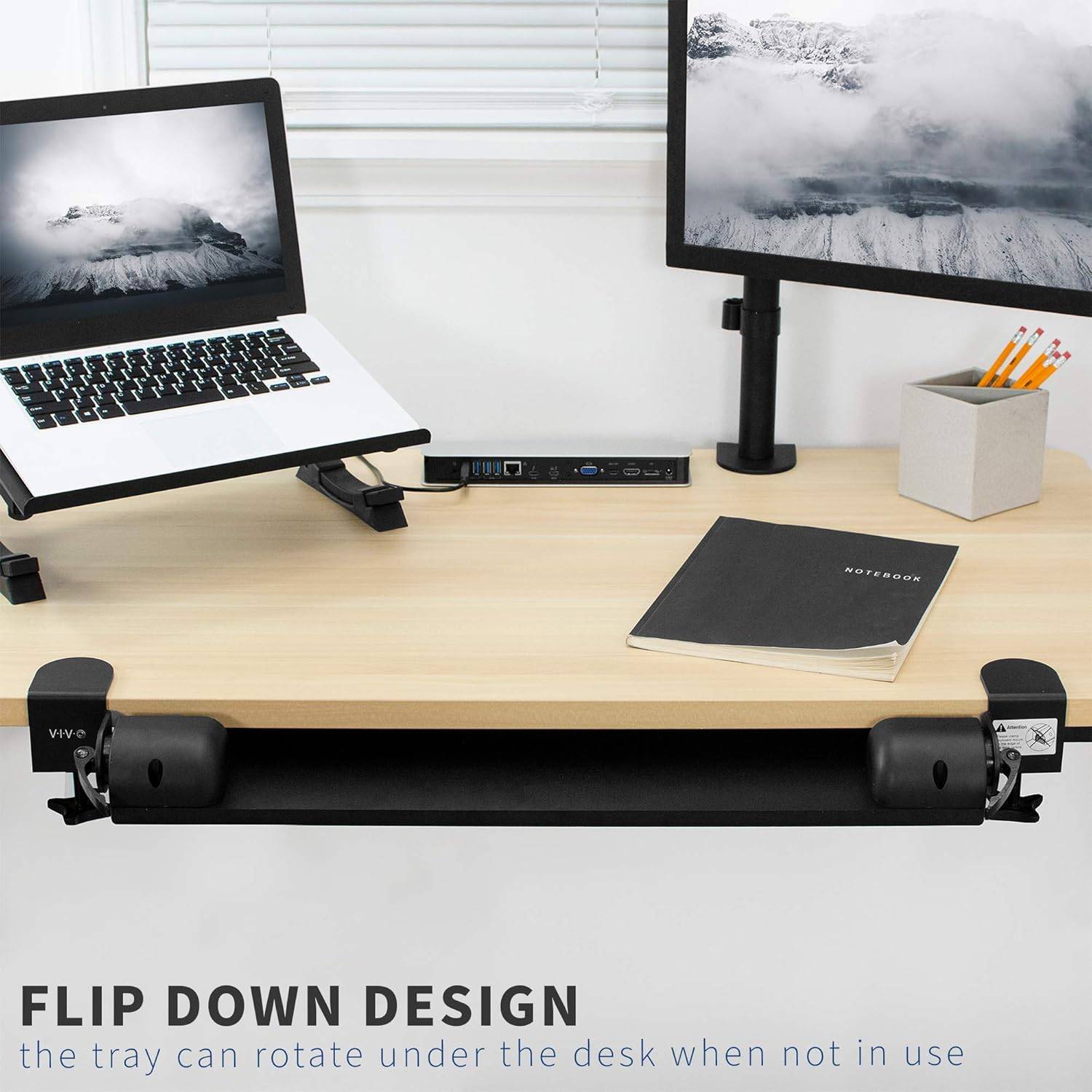 New  VIVO Clamp On Tilting Keyboard Tray - photo 4