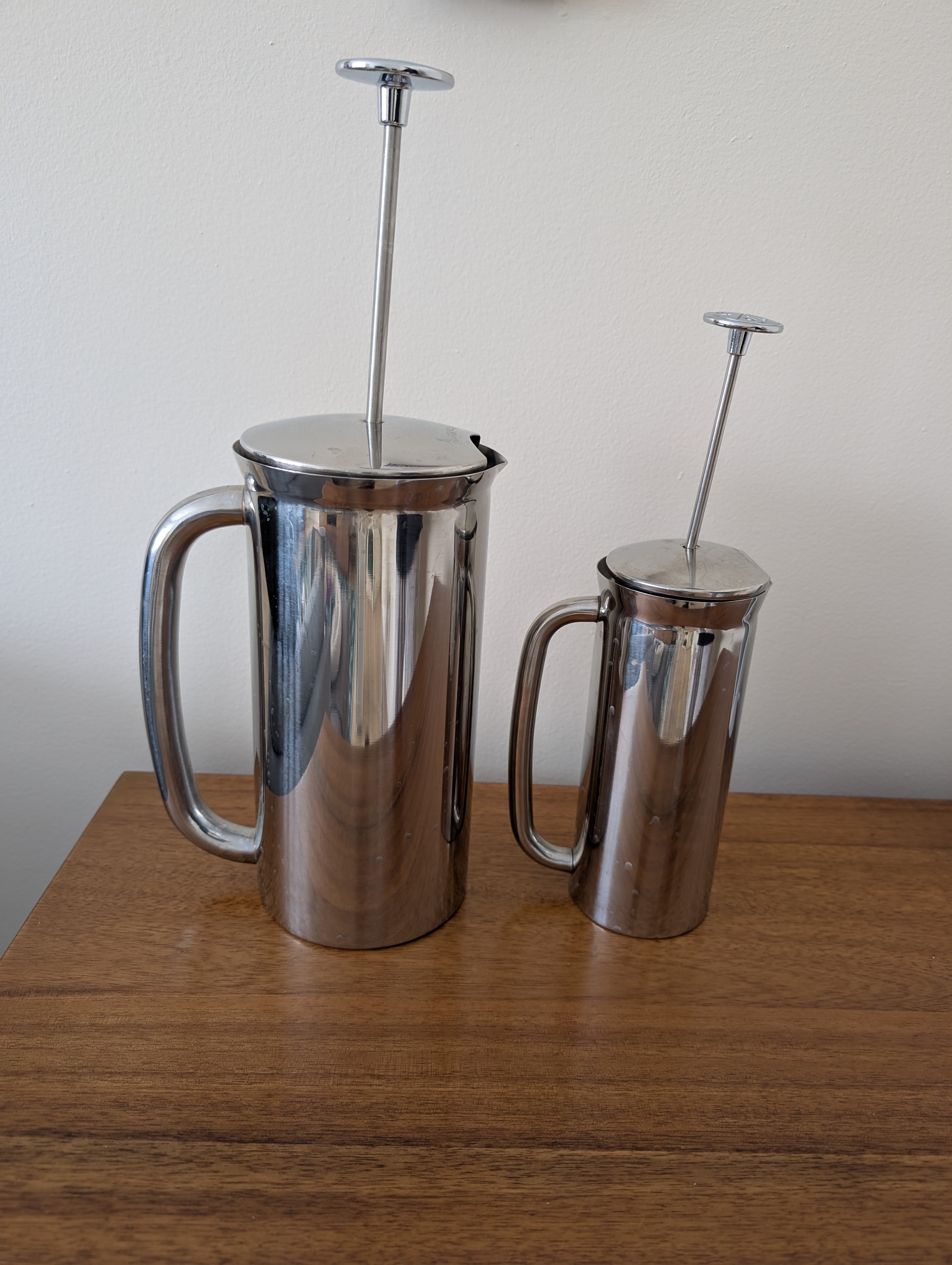 Stainless Steel French Press Set (8 oz & 32 oz)