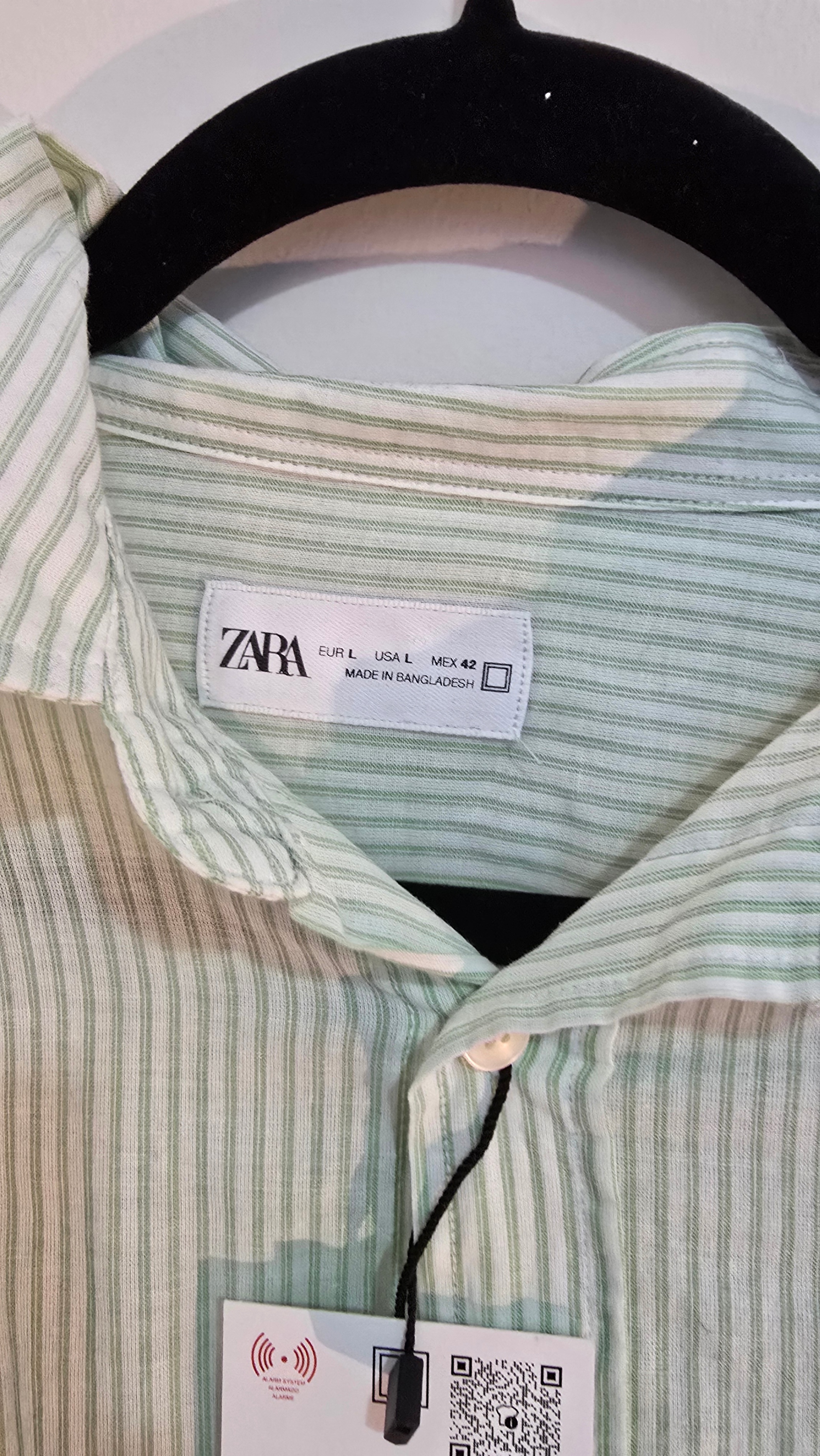 Zara Striped Overshirt - Size L - New with Tags - photo 3
