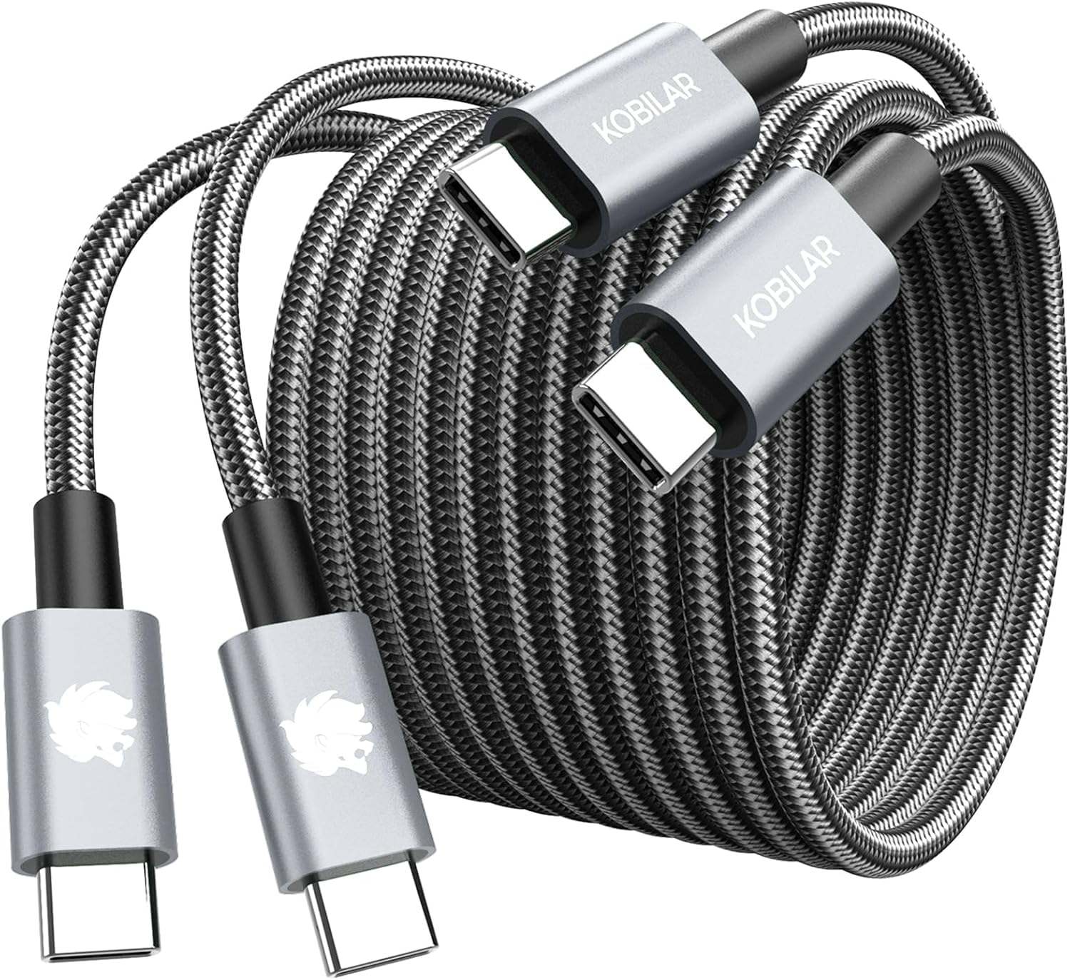 KOBILAR USB-C to USB-C Cable -2Pack
