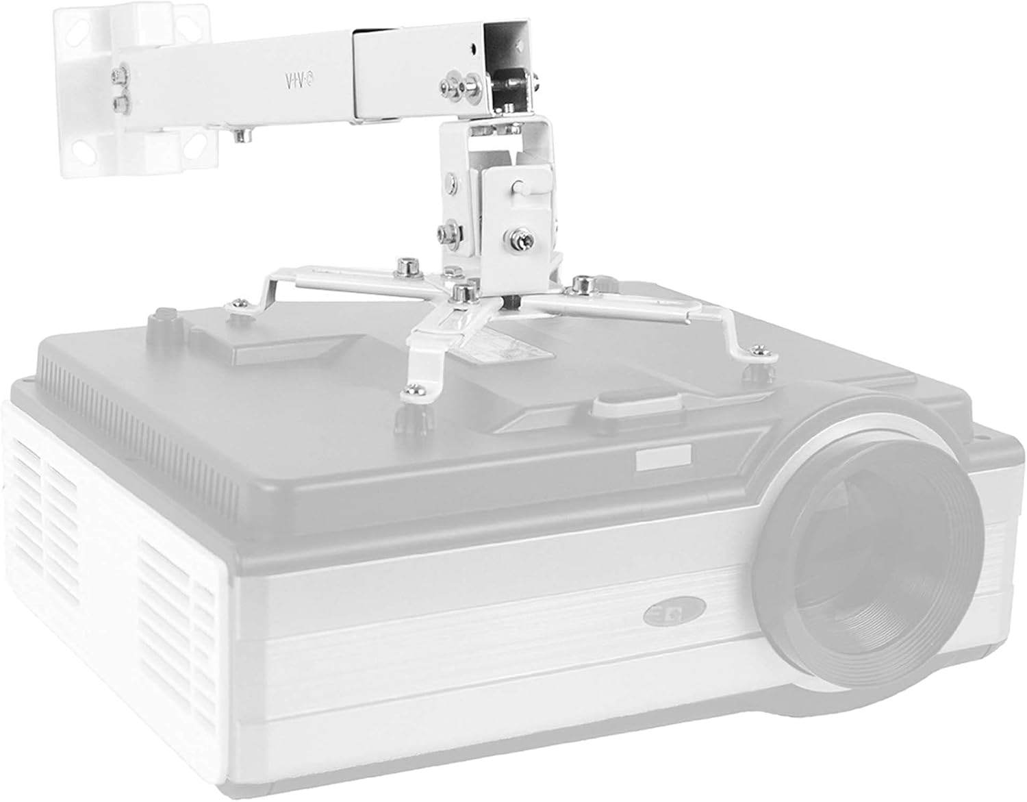 New VIVO White Projector Mount - Adjustable Height