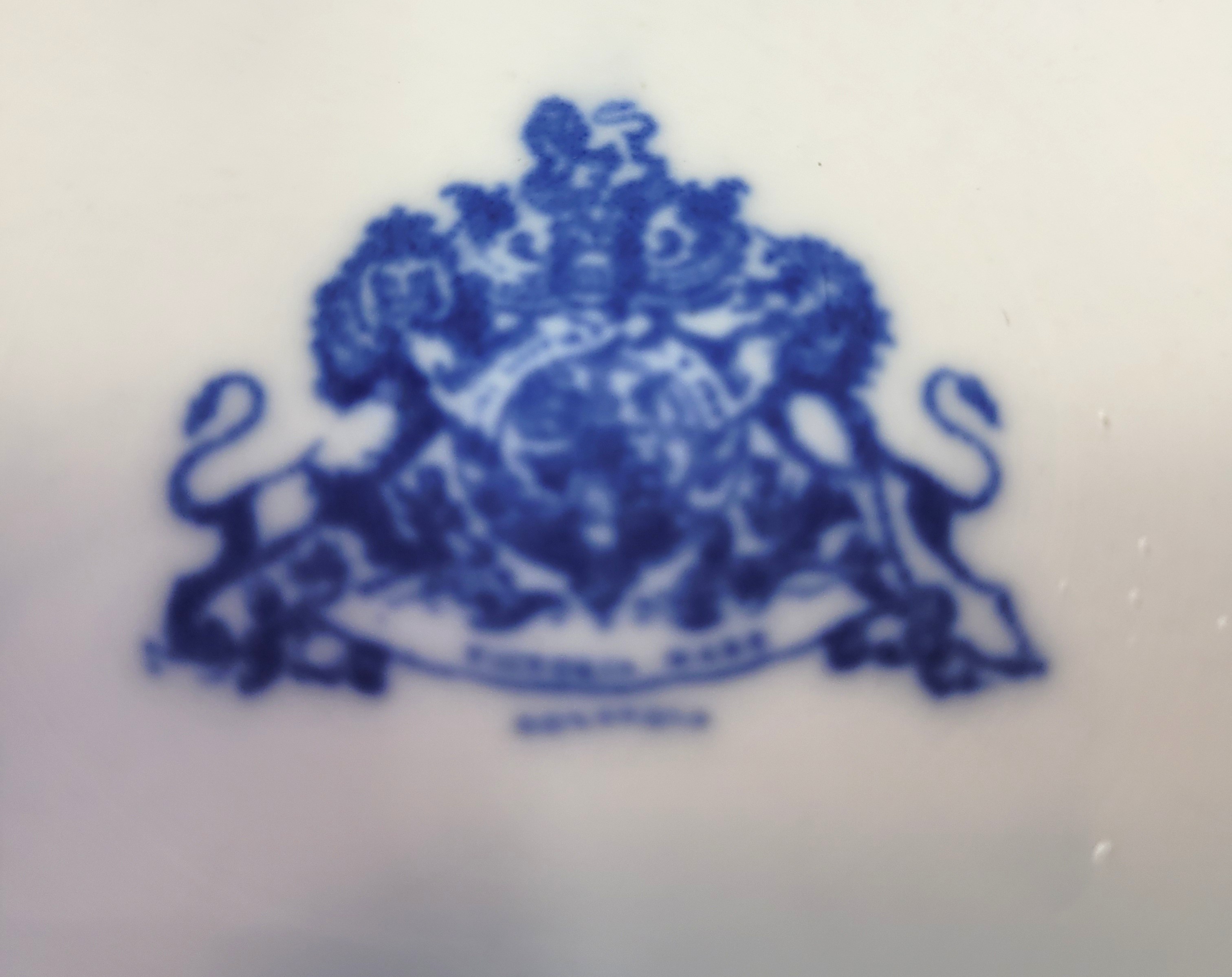 Ironstone Flow Blue Pitcher and Bowl Set Vintage Reproduction - photo 5