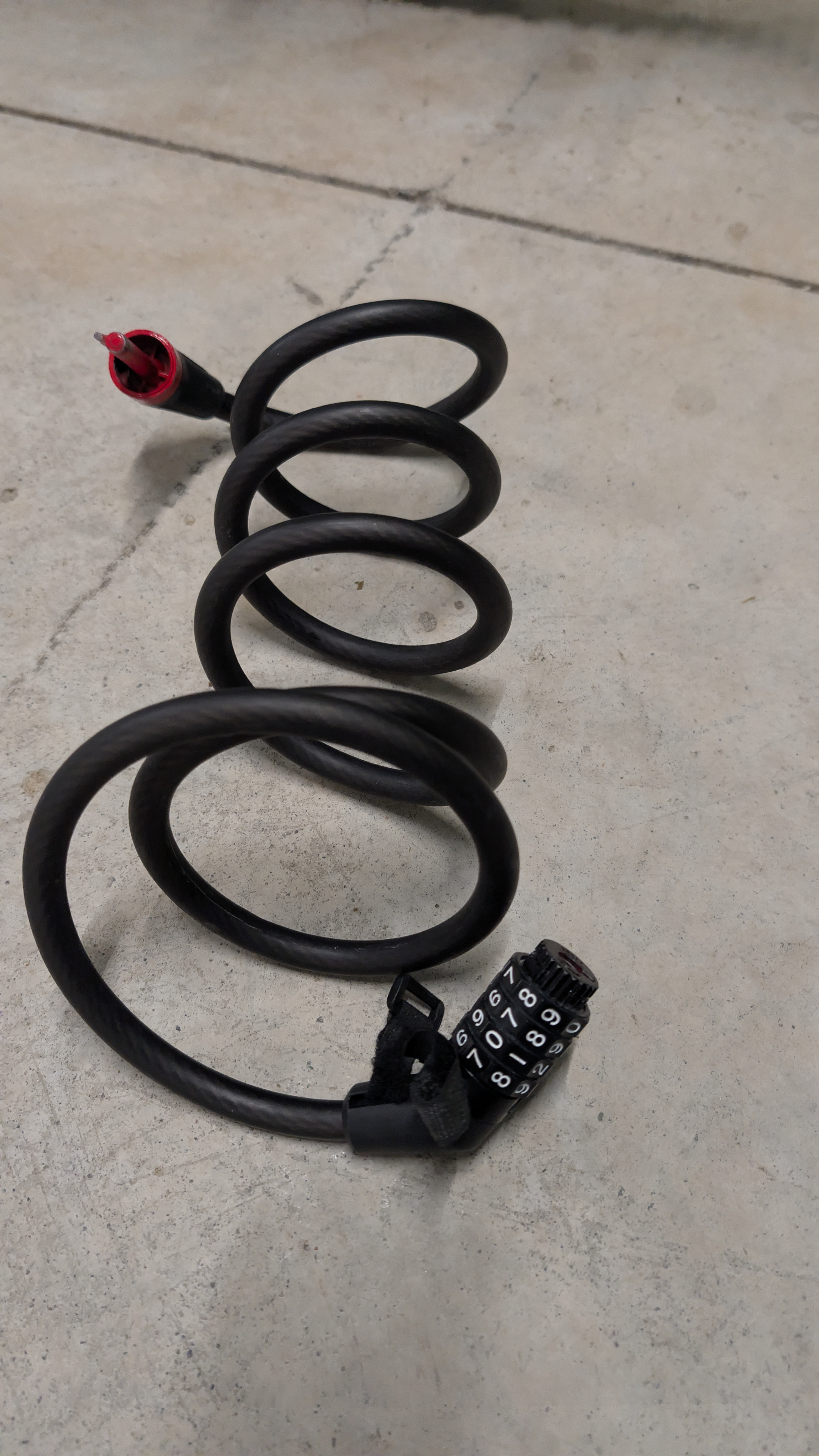 Combination Bike Lock - Black