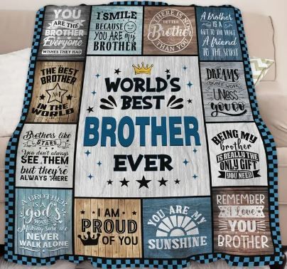 World's Best Brother Fleece Blanket