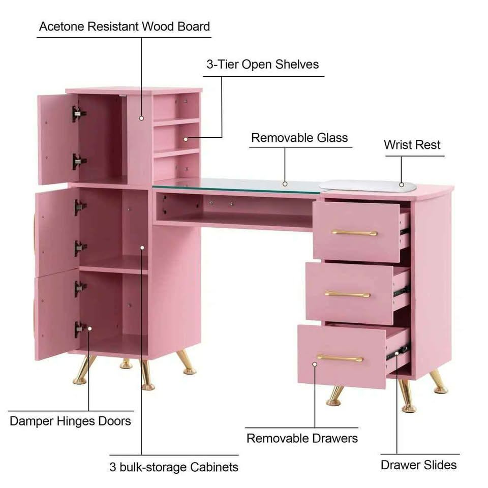Professional Manicure Desk & Chair Set - BRAND NEW - photo 5