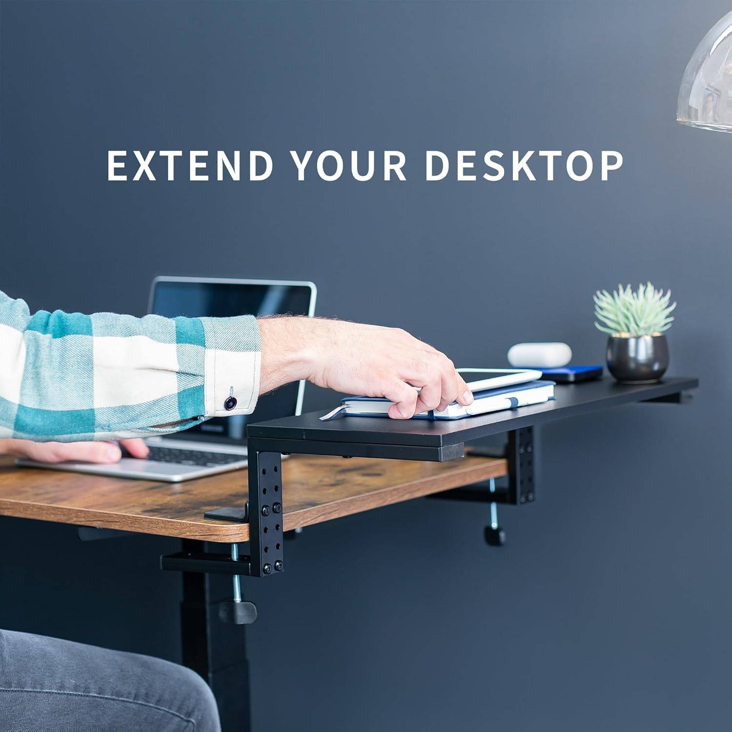 New VIVO Clamp-on 56cm Desk Extension Shelf/ Monitor Riser - photo 5