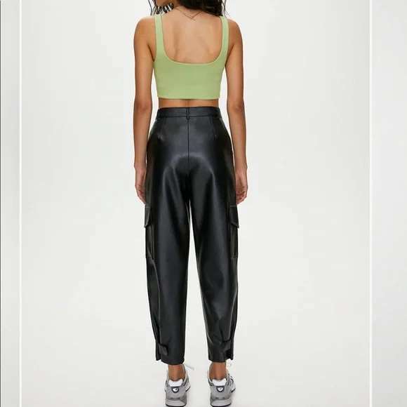 Aritzia Wilfred Faux Leather Modern Cargo Pant (Size 8) - photo 2